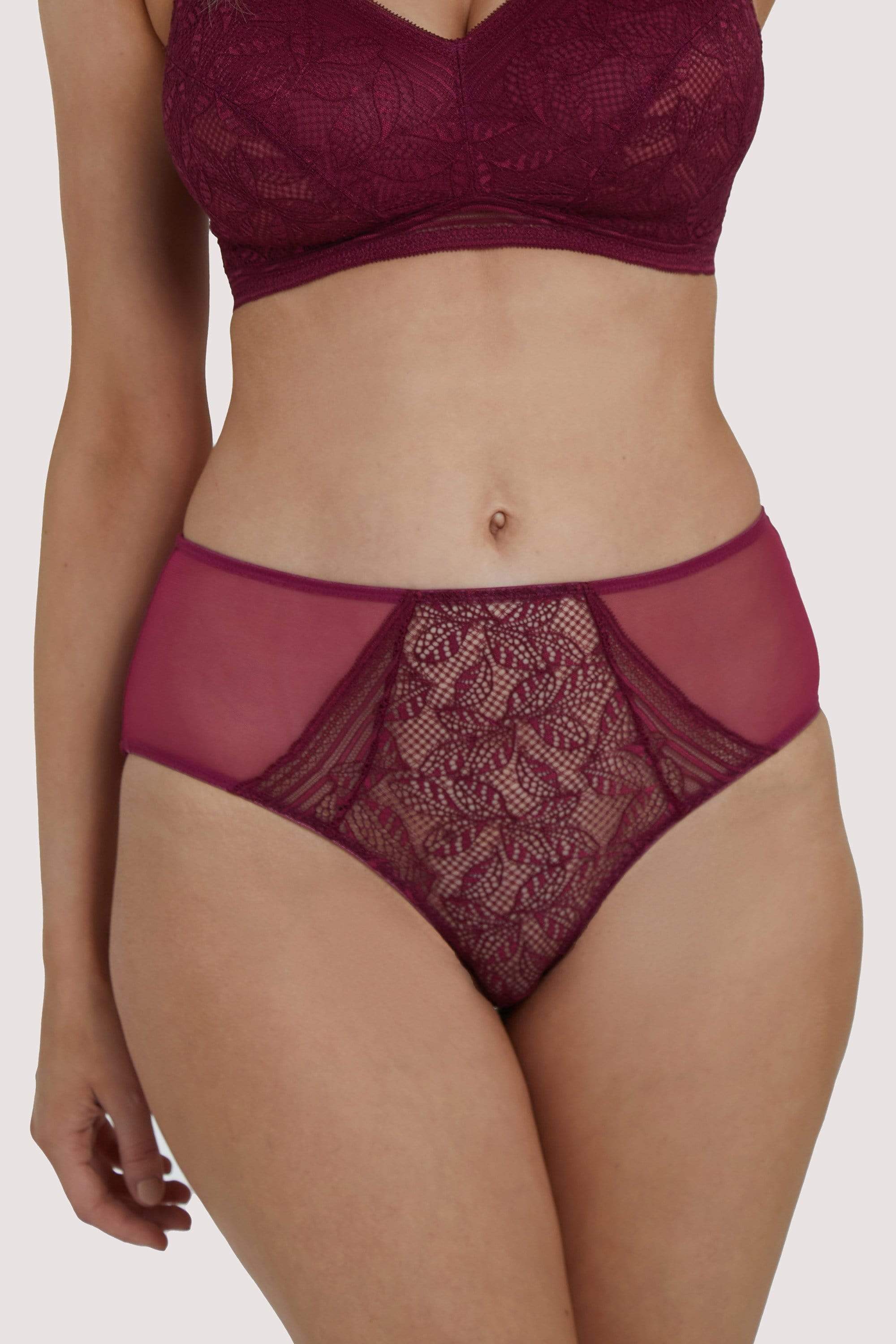 Emma Merlot High Waist Brief - Image 5