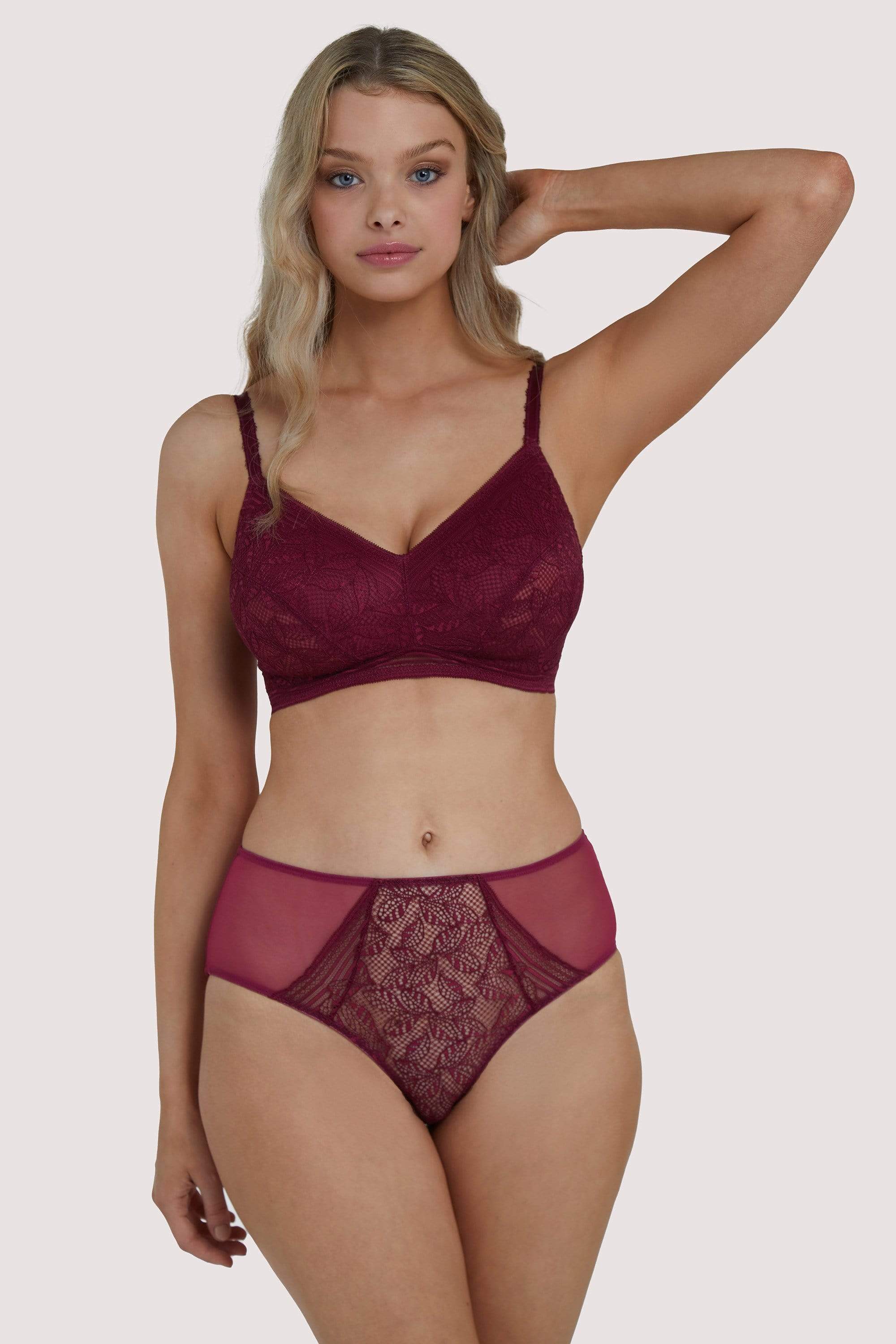Emma Merlot High Waist Brief - Image 6