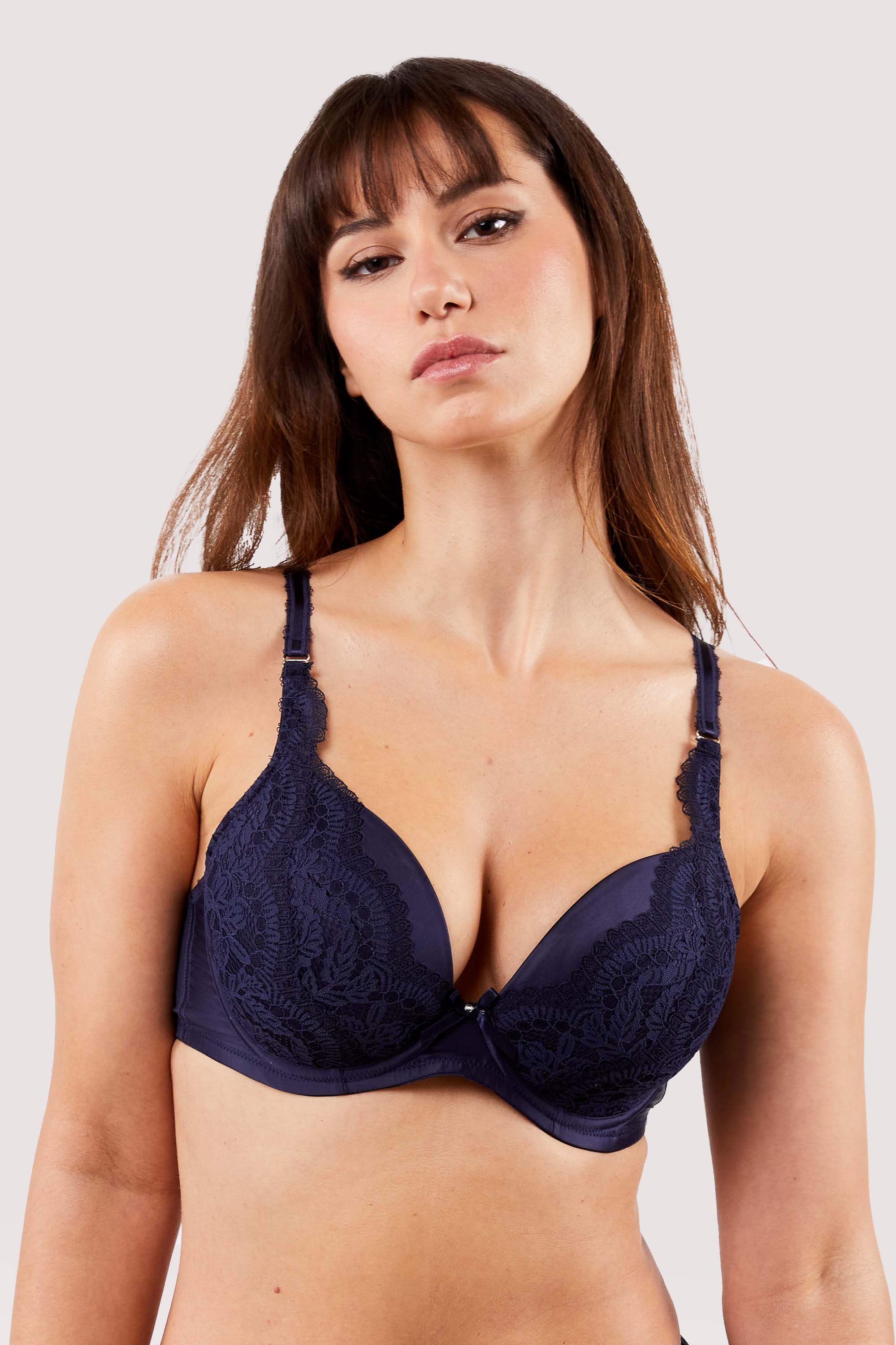 Sophia Navy Plunge & Push Up Bra - Image 5