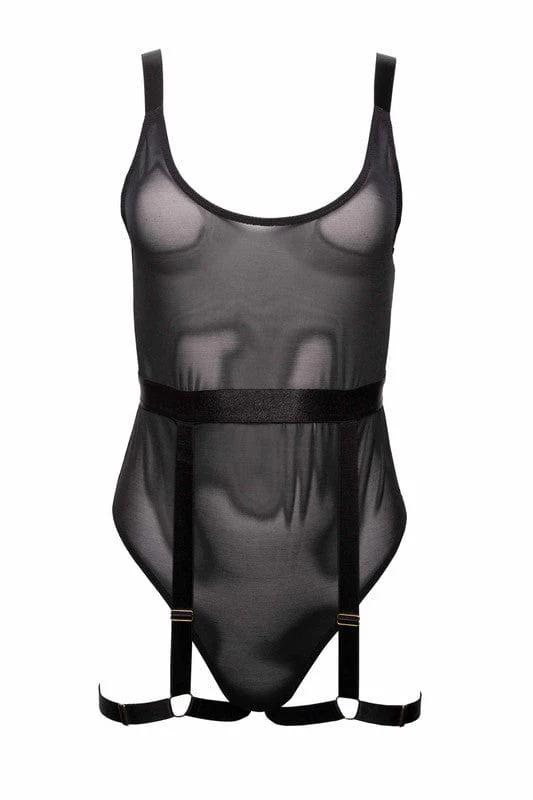 Dolly Black Thick Strap Bodysuit - Image 4