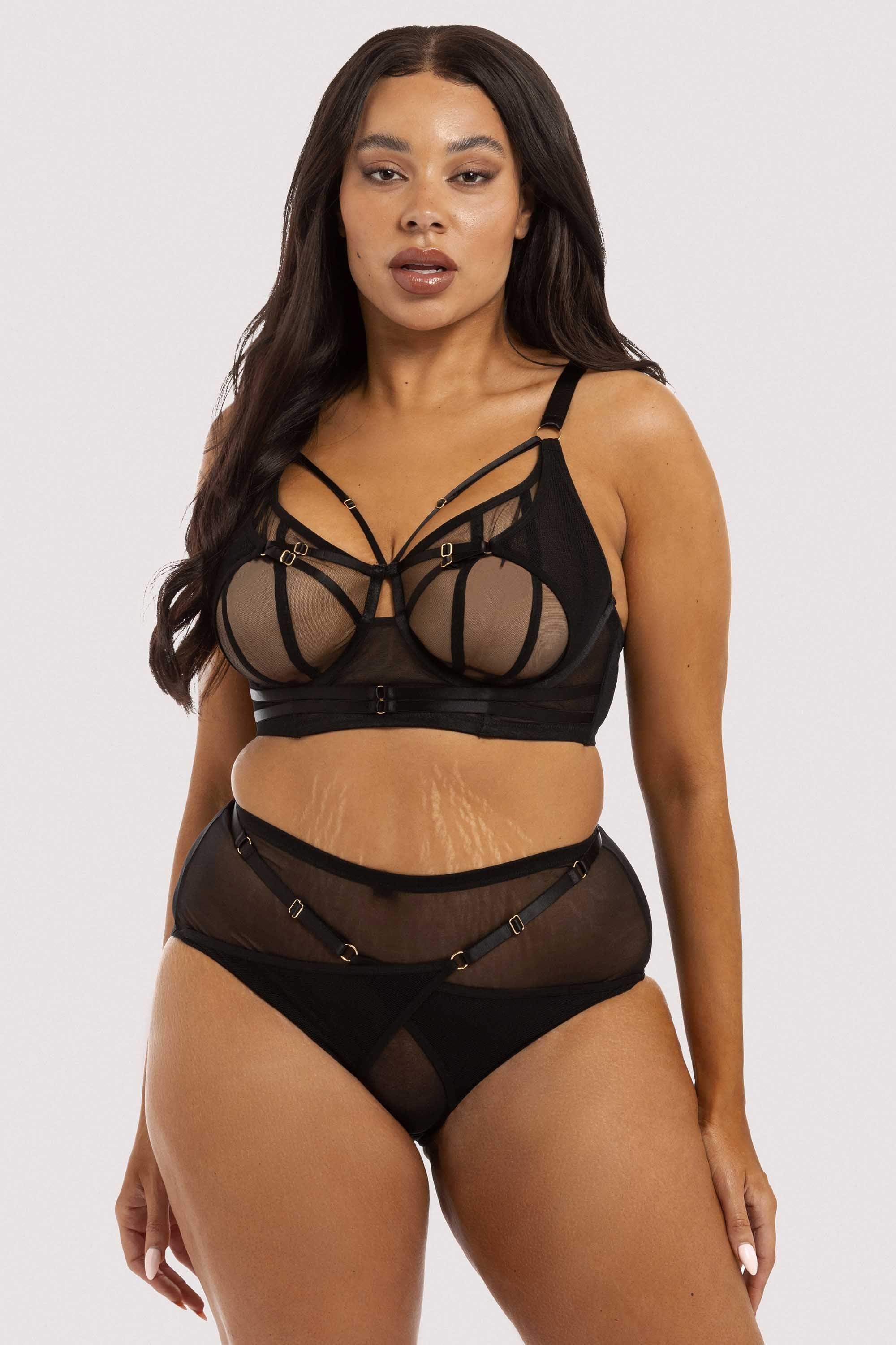 Eddie Black Crossover Wrap High Waist Brief - Image 4