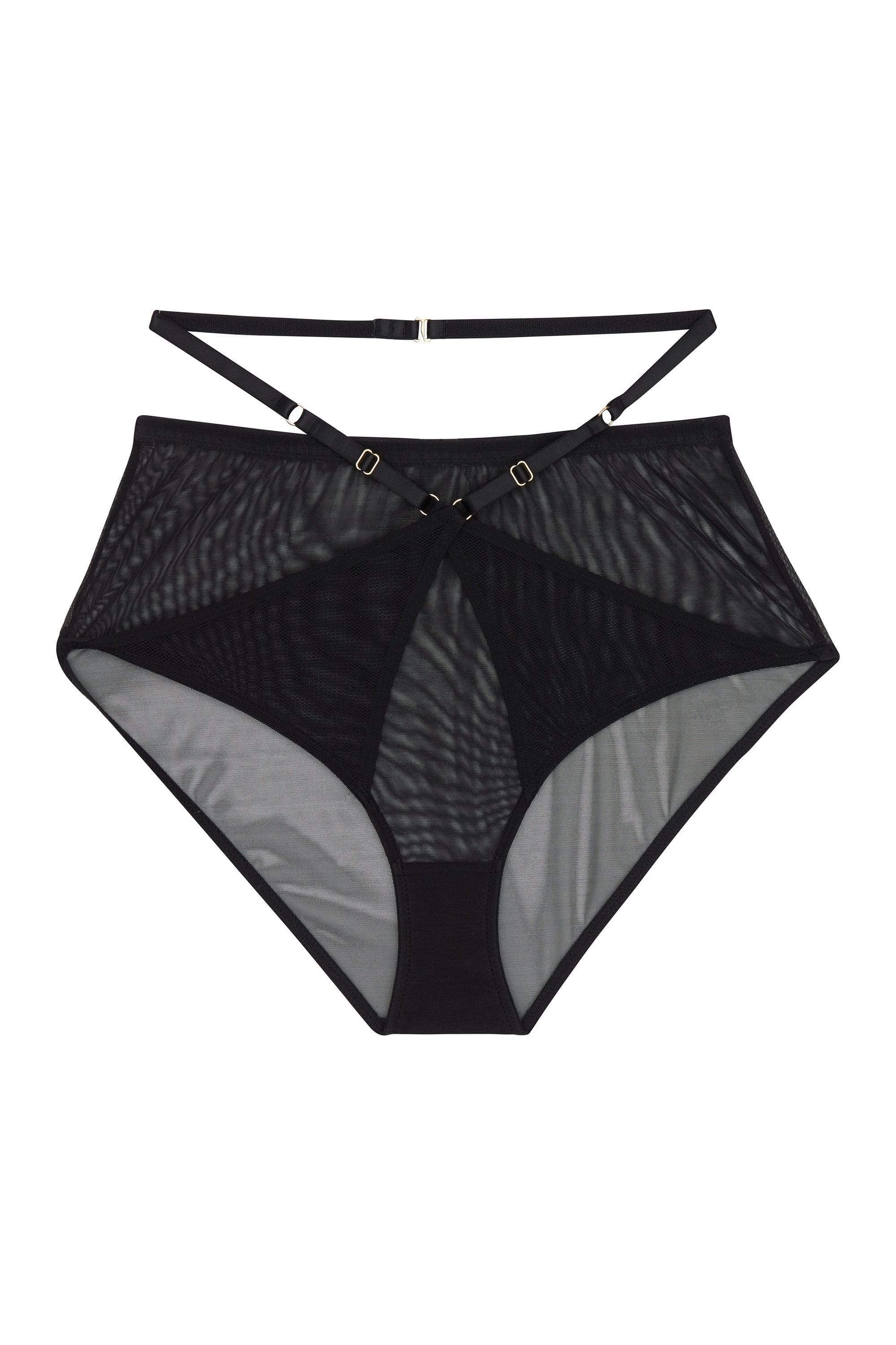 Eddie Black Crossover Wrap High Waist Brief - Image 7