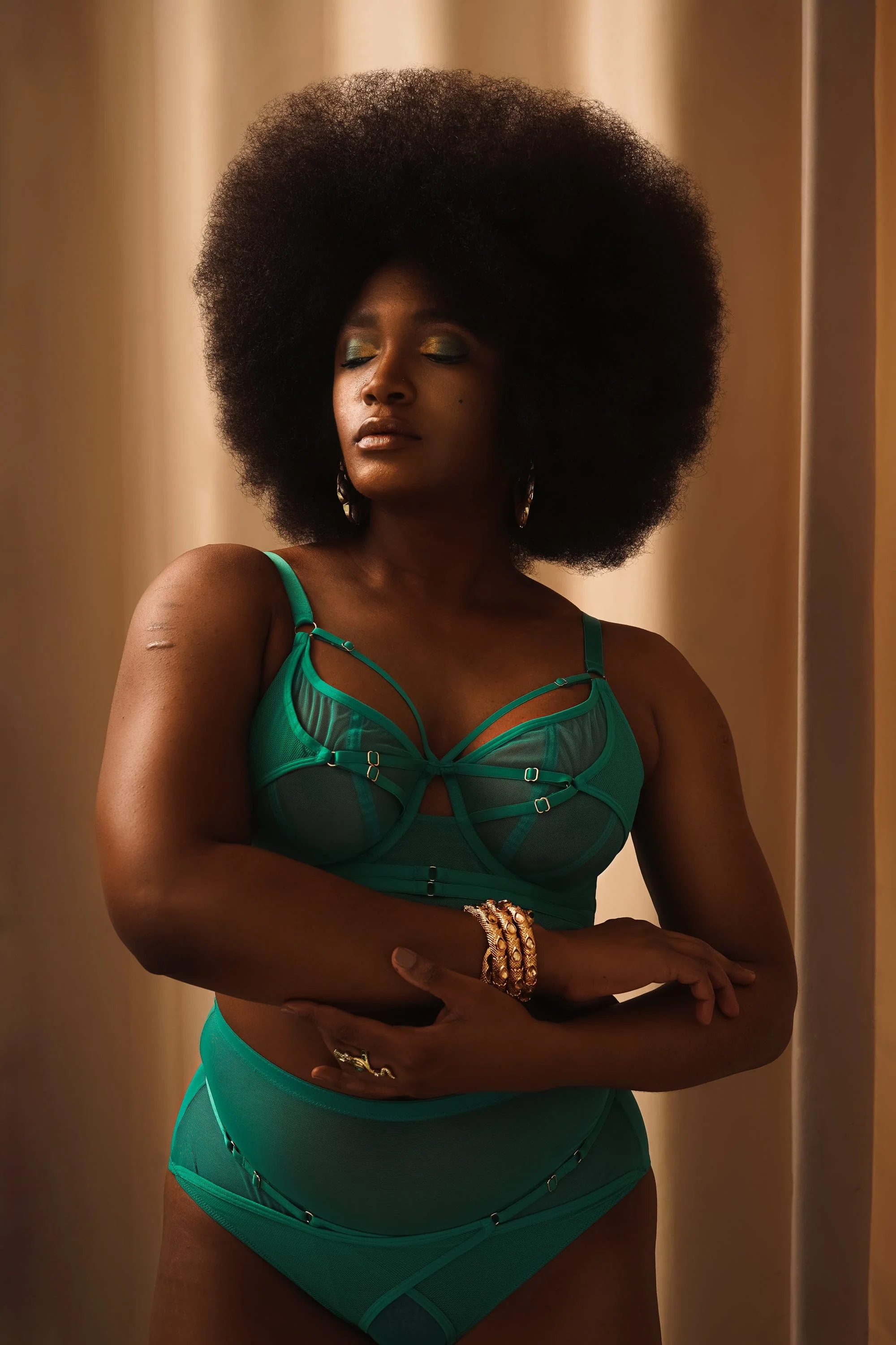 Eddie Green Crossover Wrap Bra - Image 7