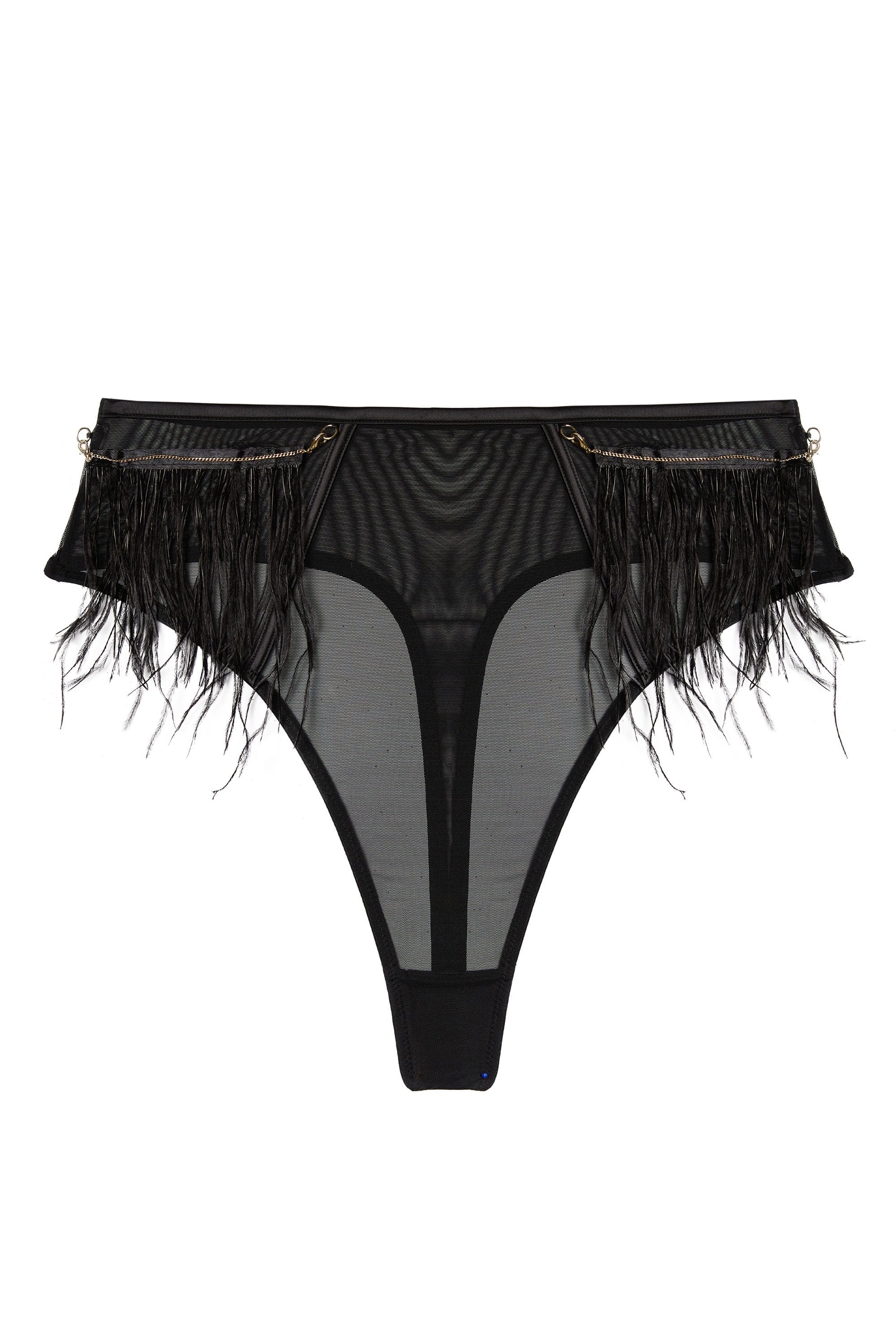 Electra Black Feather High Waisted Brief - Image 7