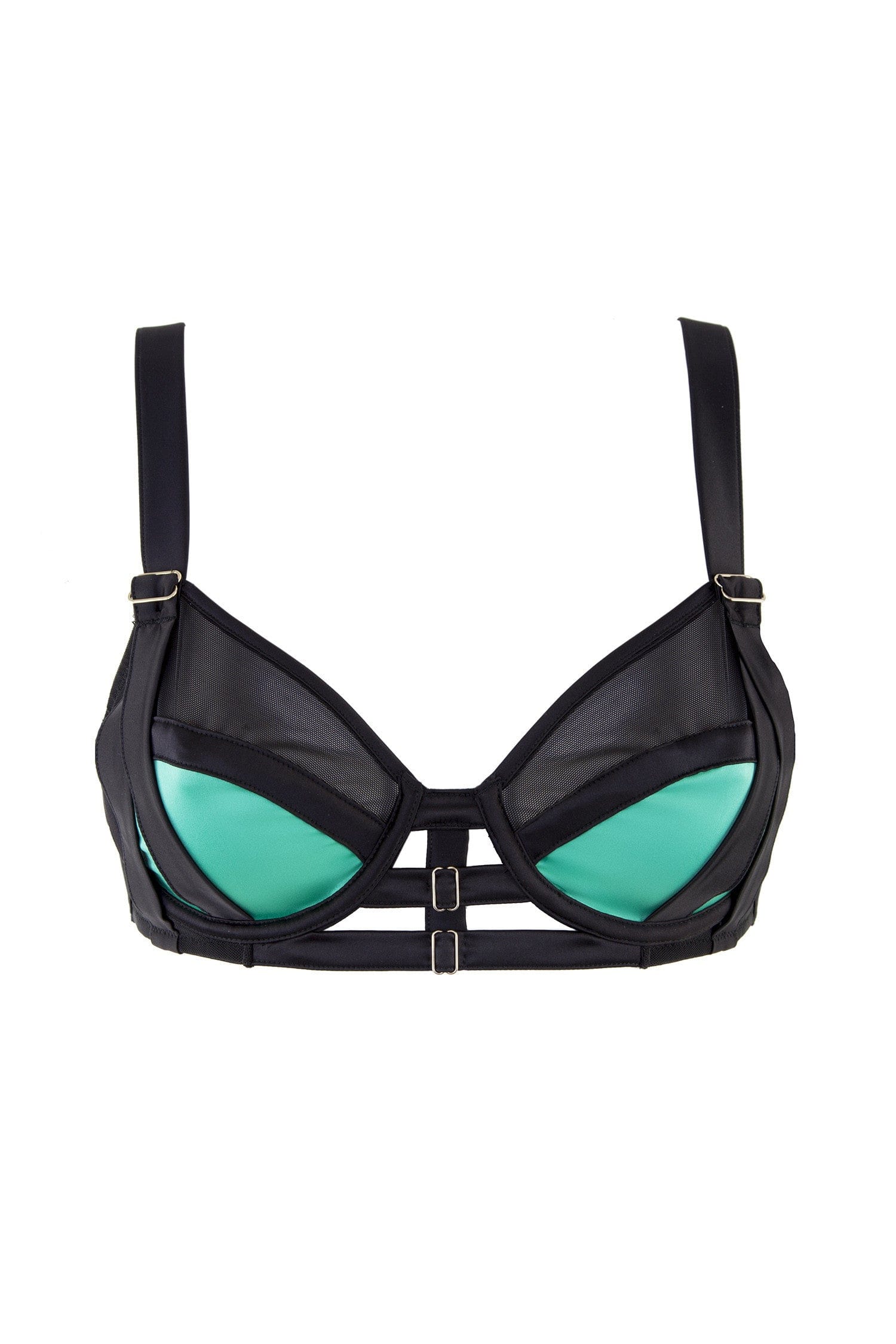 Emerald Strappy Bra DD+ Cups - Image 3