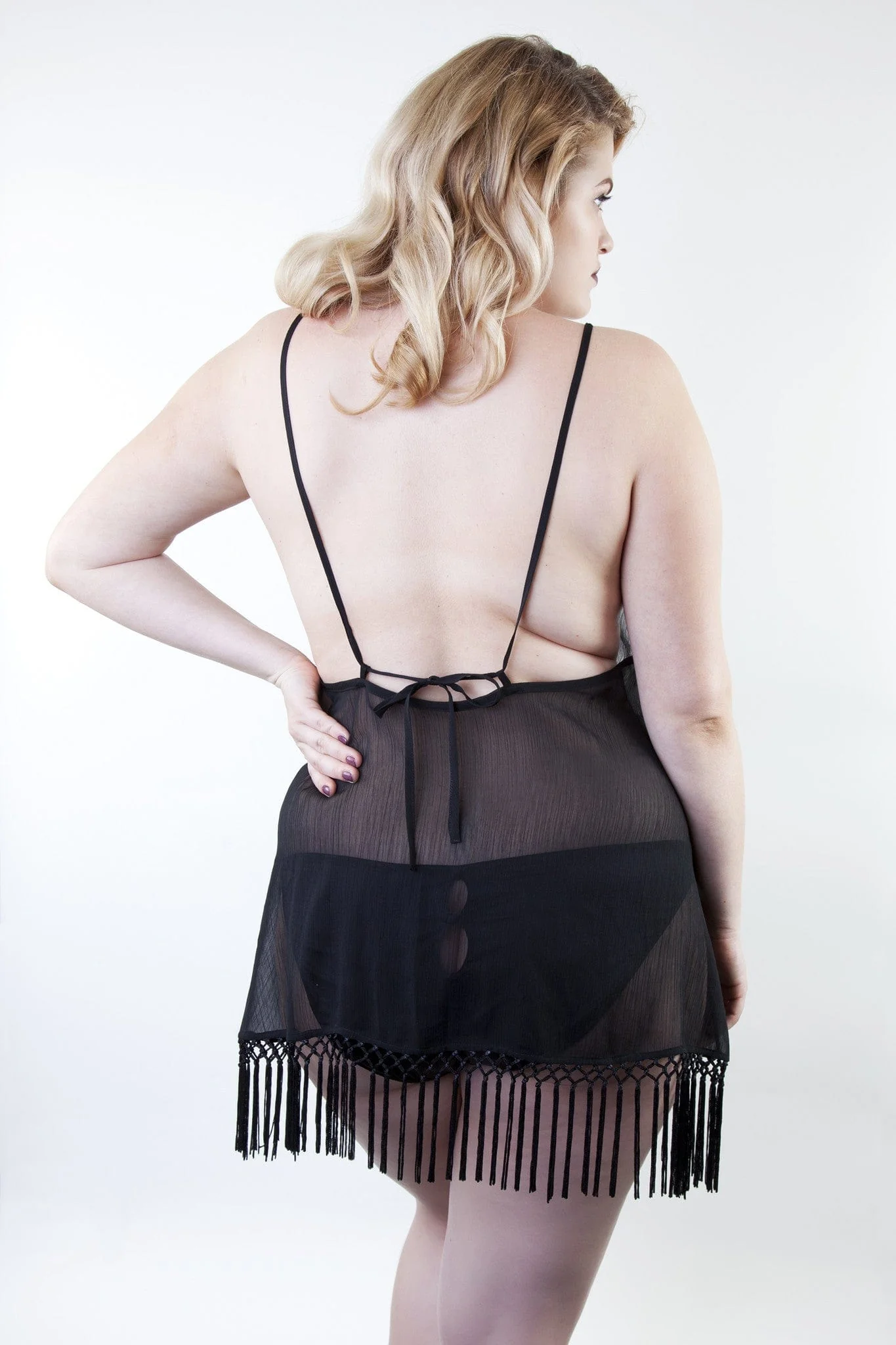 Emily Curve Embroidered 1920s Chemise - Image 3