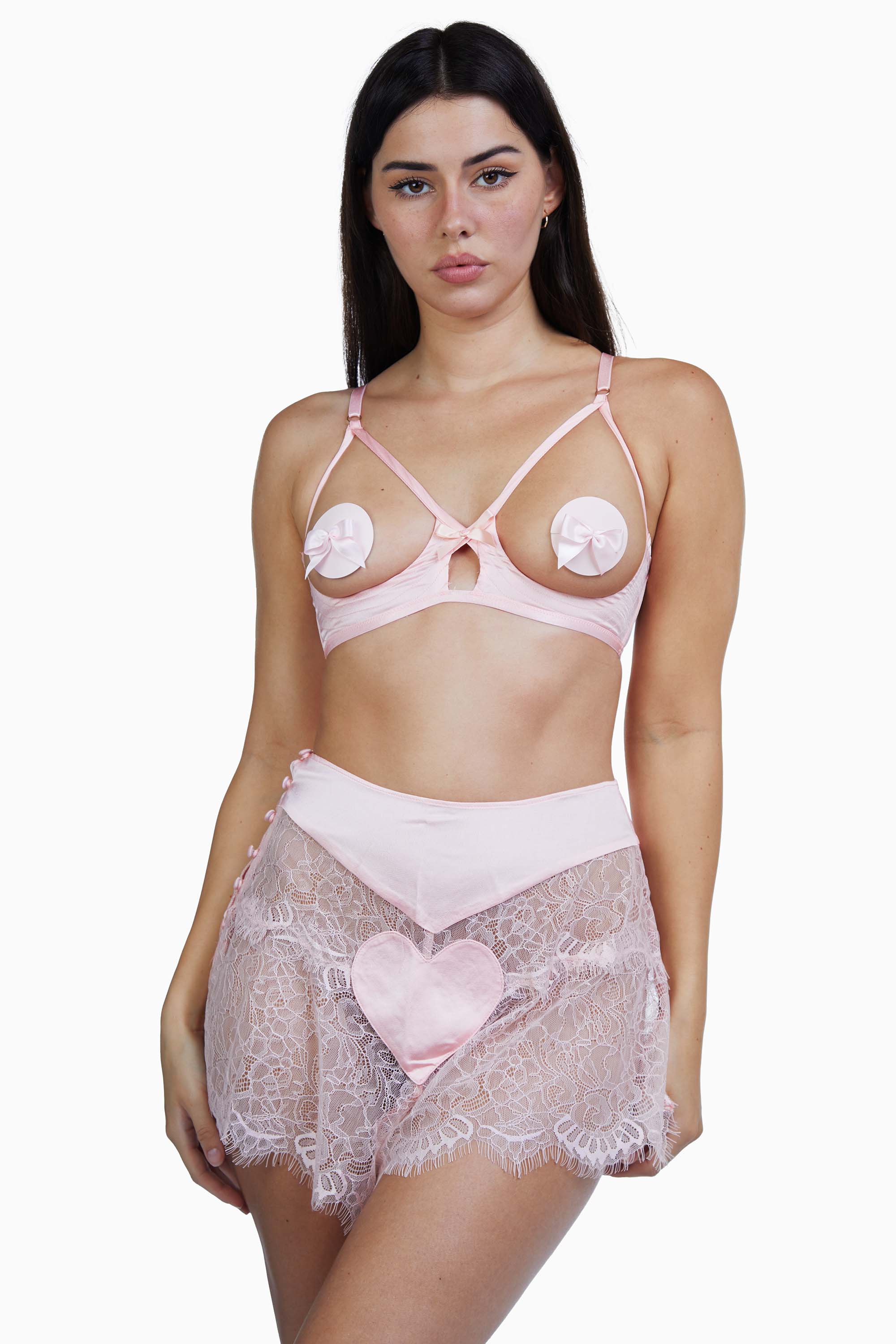 Doris Peach Heart French Knicker Briefs - Image 5