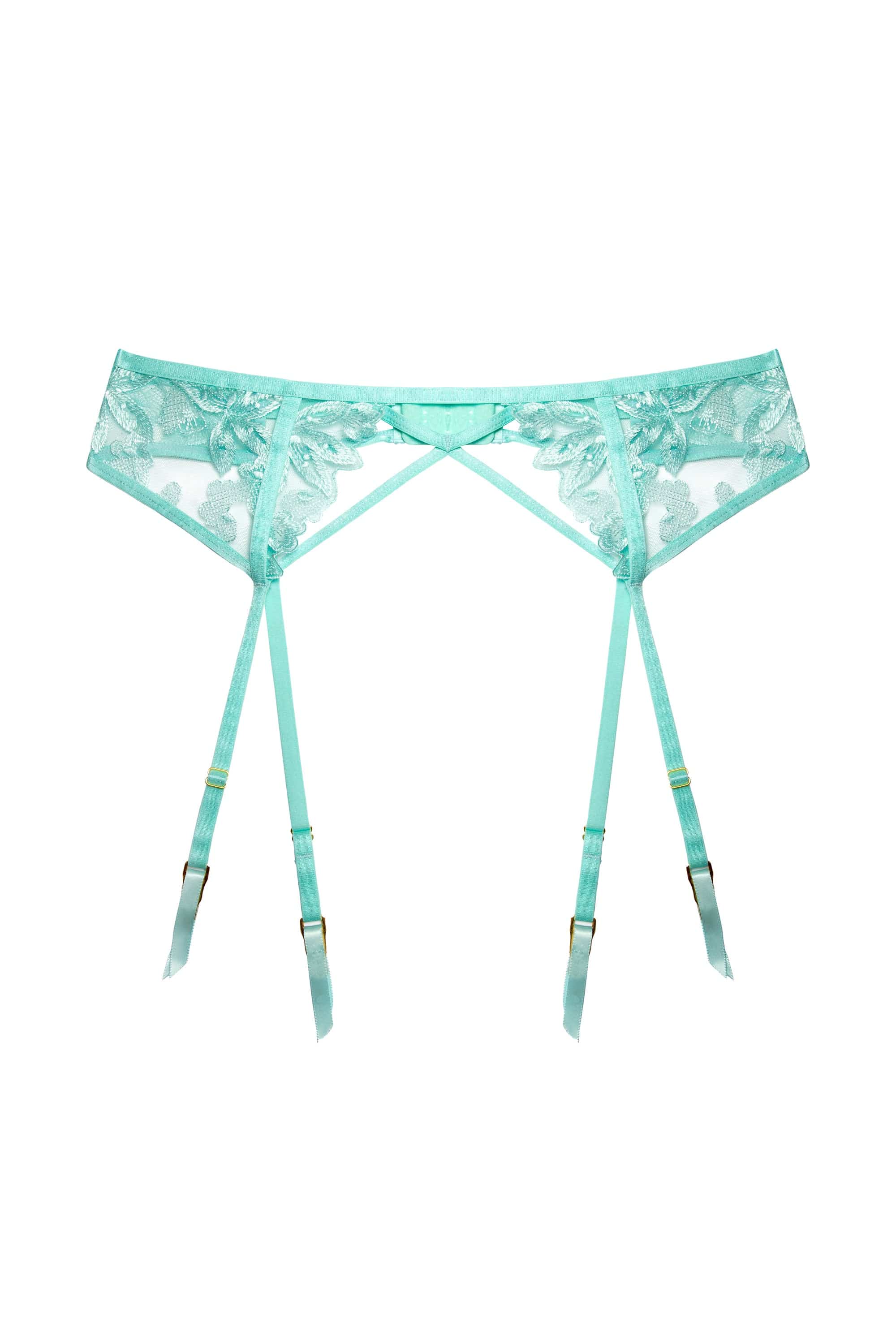 Eva Blue Graphic Embroidery Suspender - Image 5