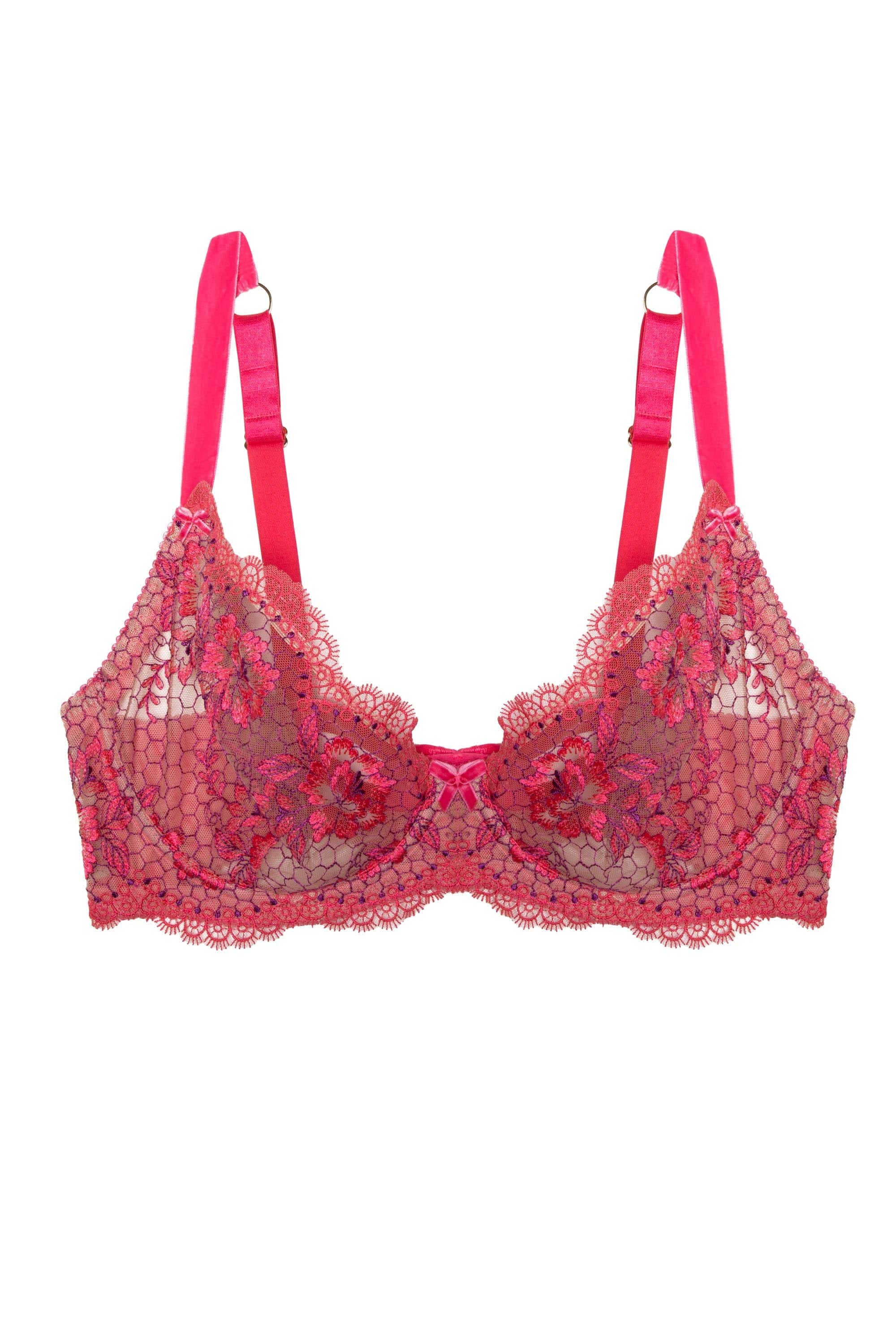Evelina Curve Blood Orange Bra - Image 3