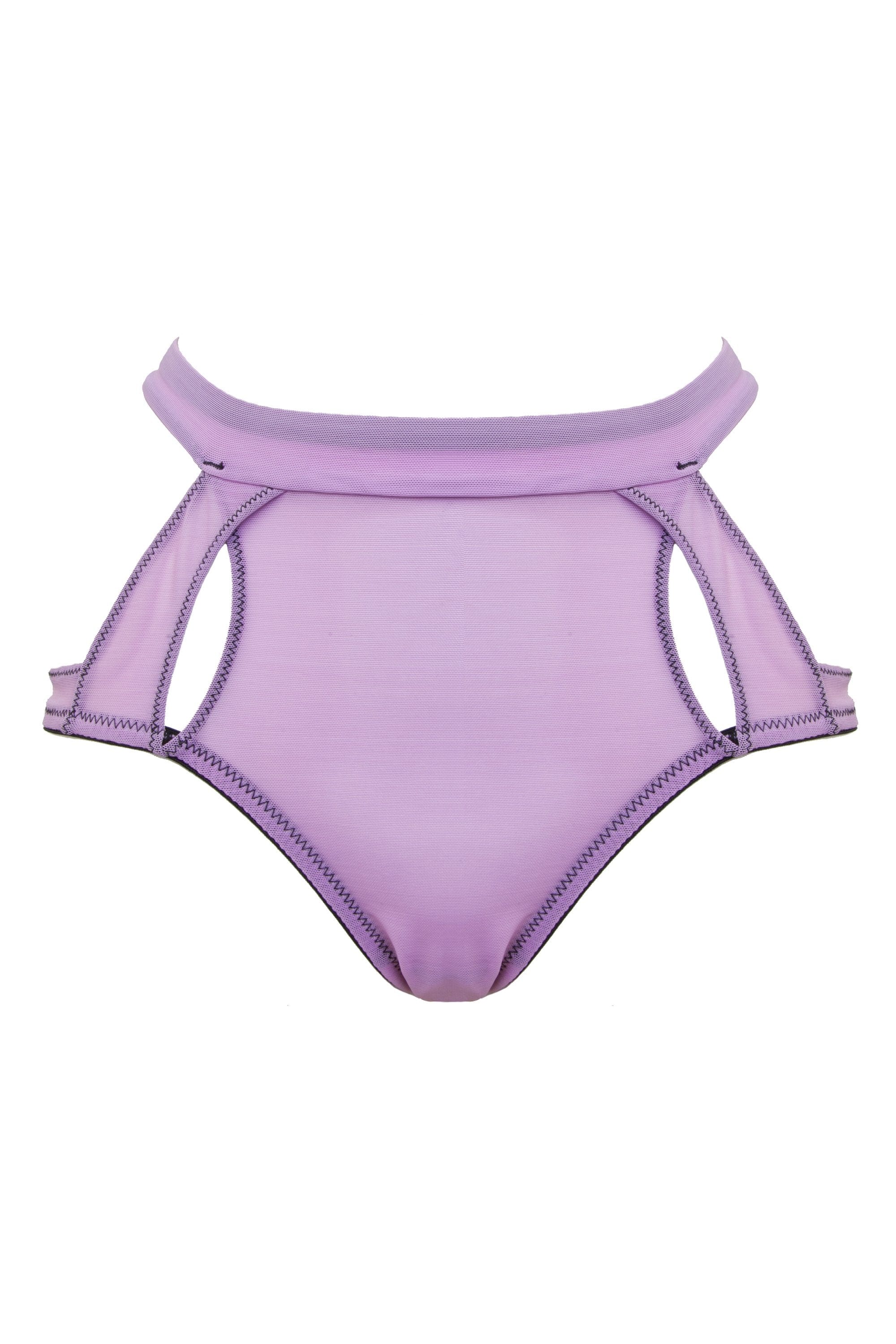 Peek & Beau Faye Lilac Peek High Waist Brief - Image 3