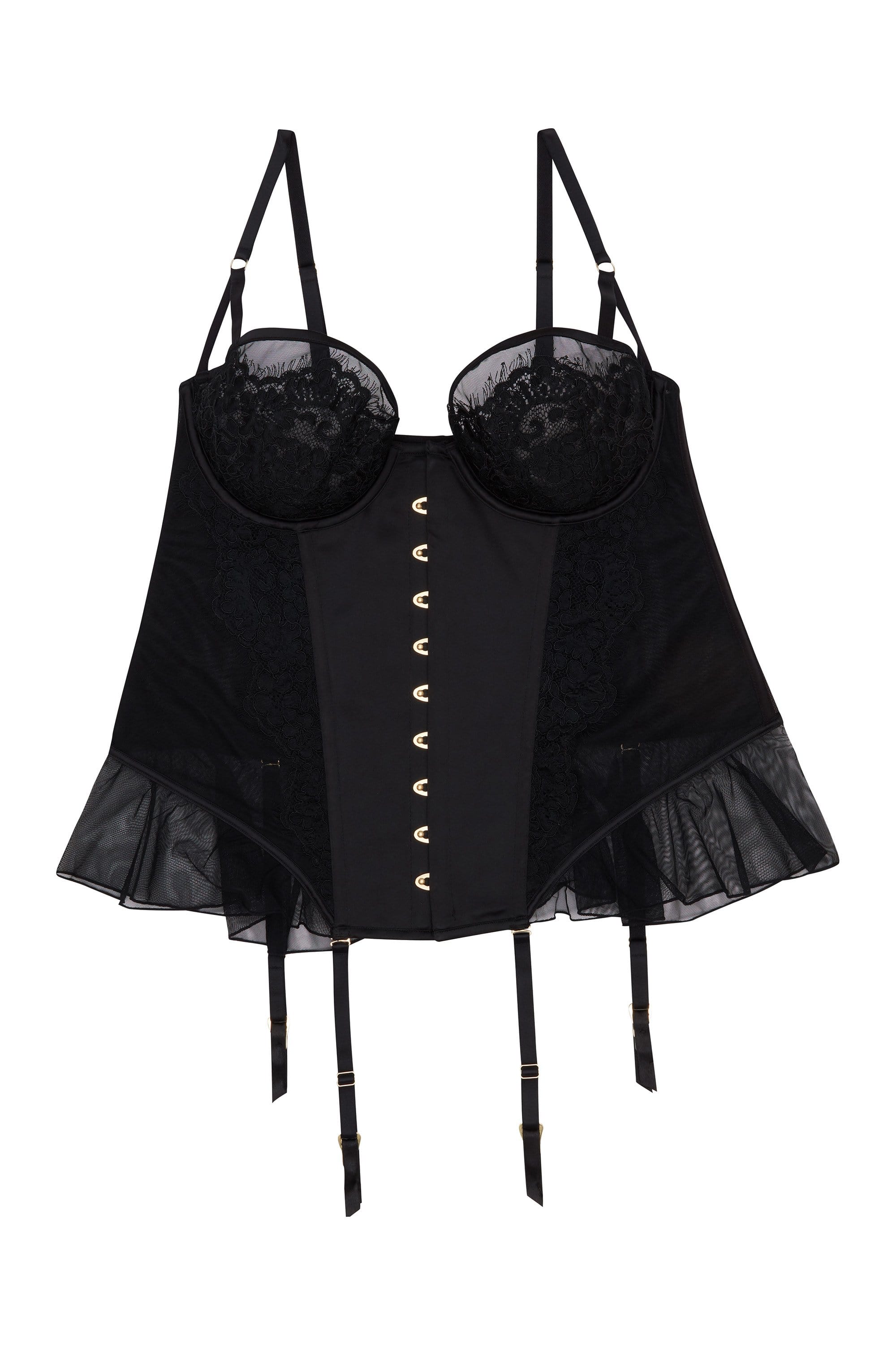 Anna Lace and Mesh Basque curve - Image 4