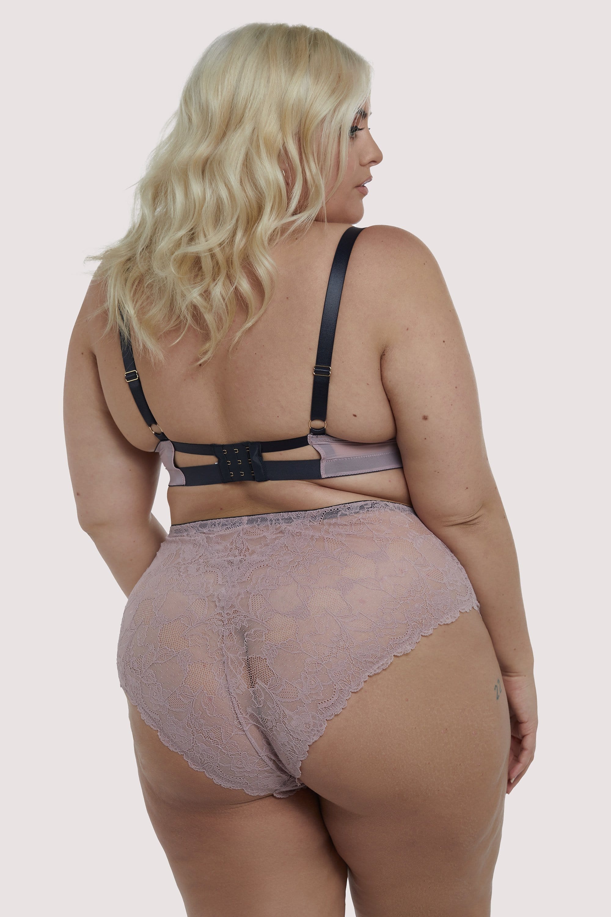 Celestina Pink High Waist Curve Brief - Image 2
