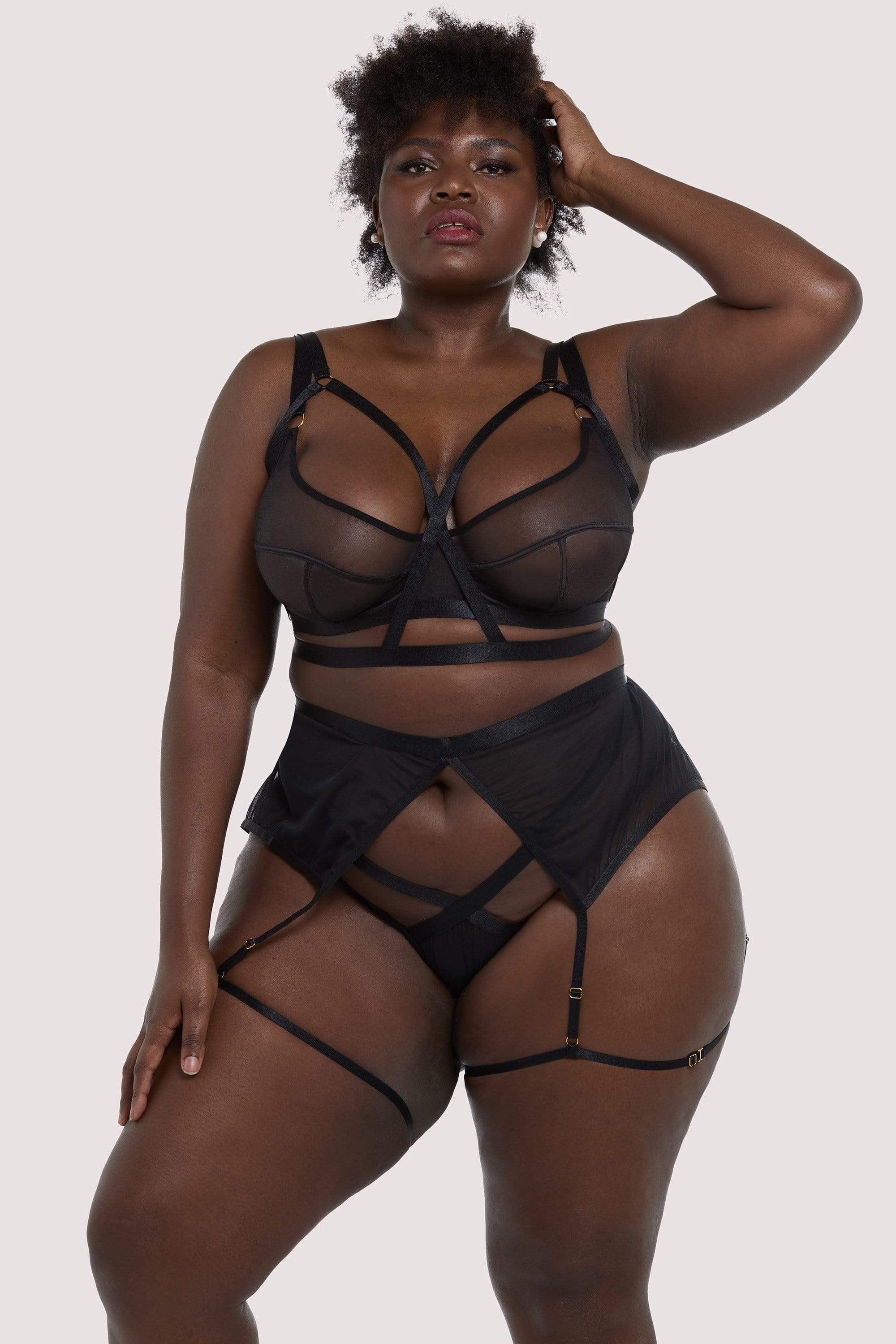 Danielle Black Harness Suspender - Image 5