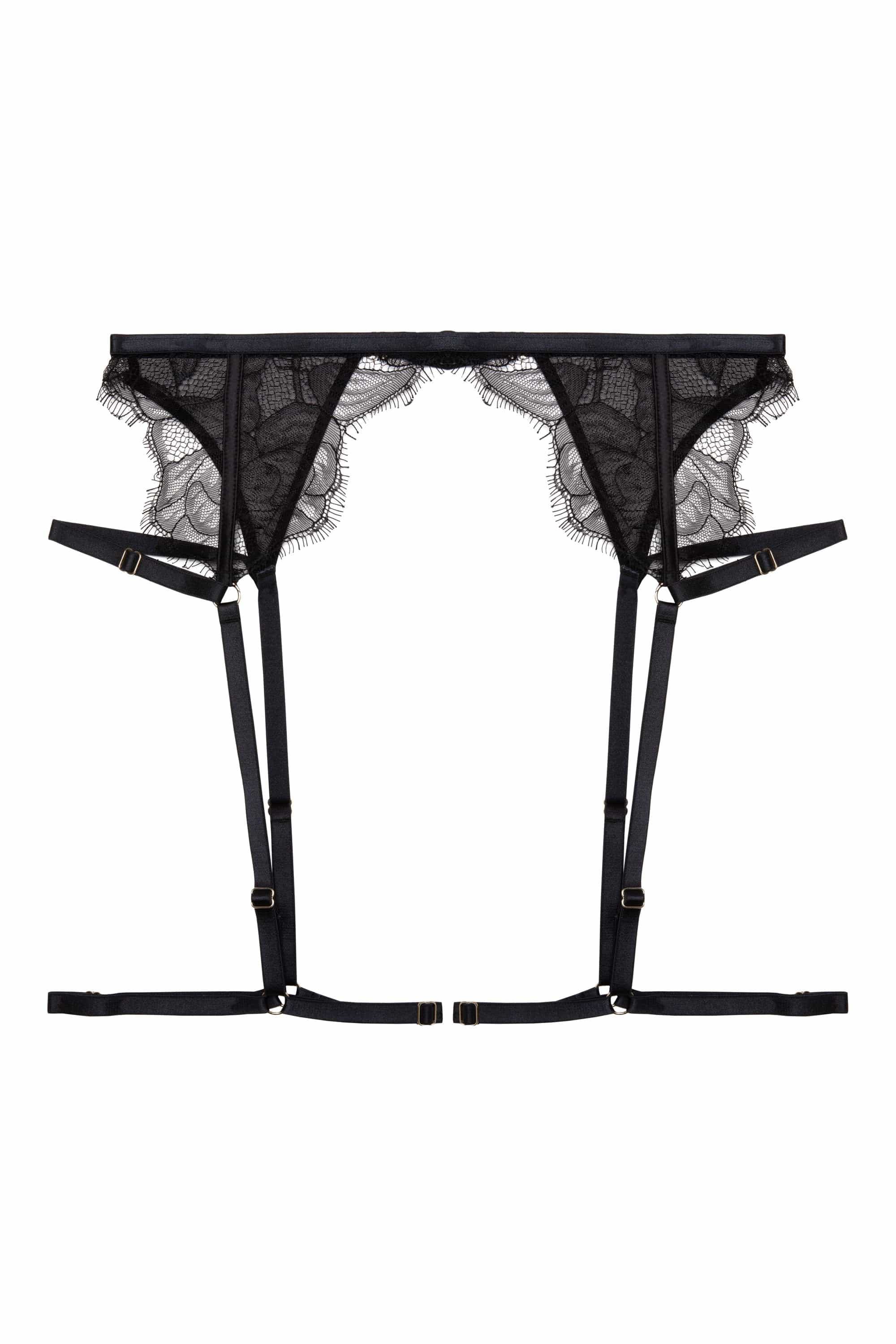 Fairfield Black Lace Suspender Belt - Image 7
