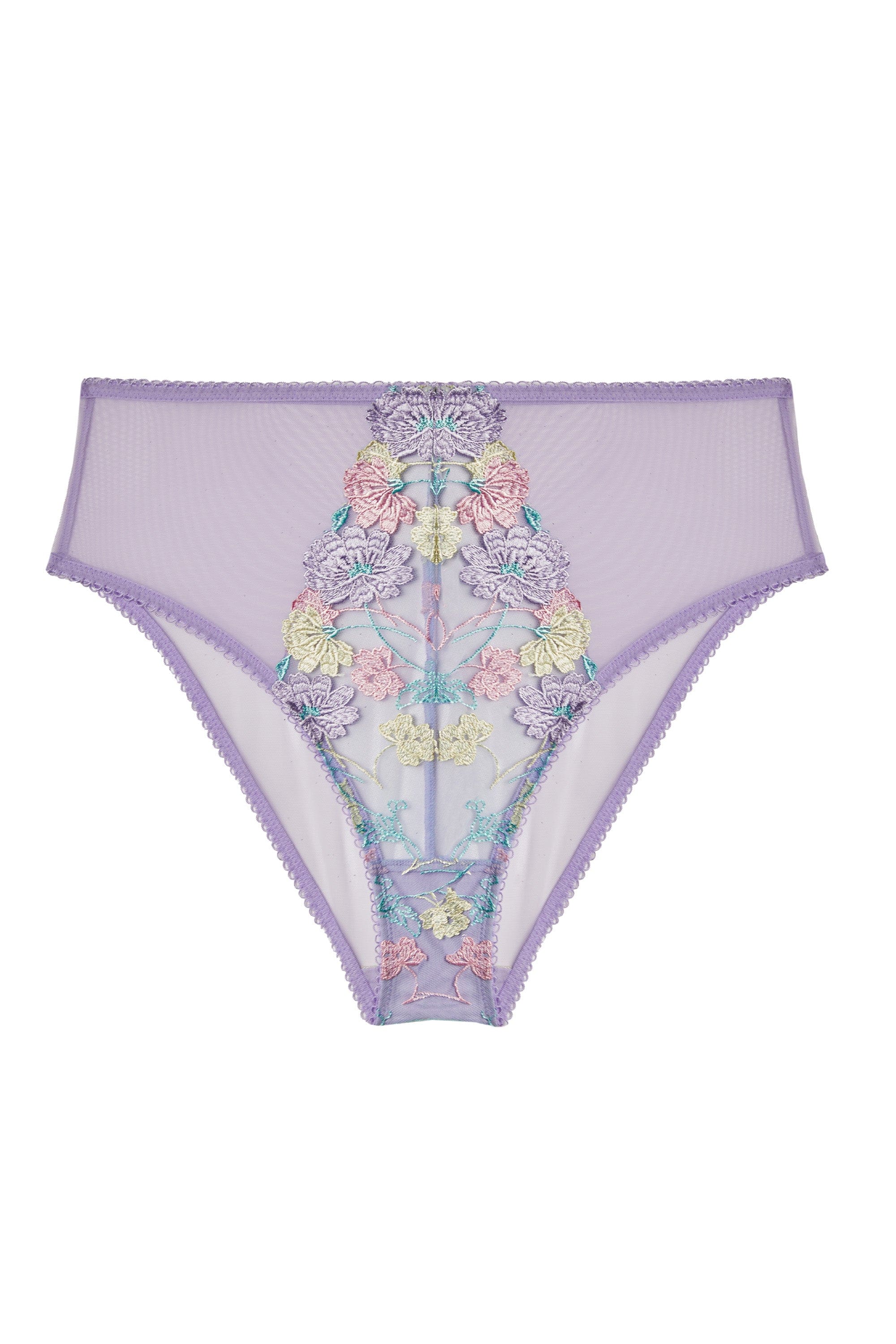 Luna Pastel Embroidered High Waisted Brief - Image 4