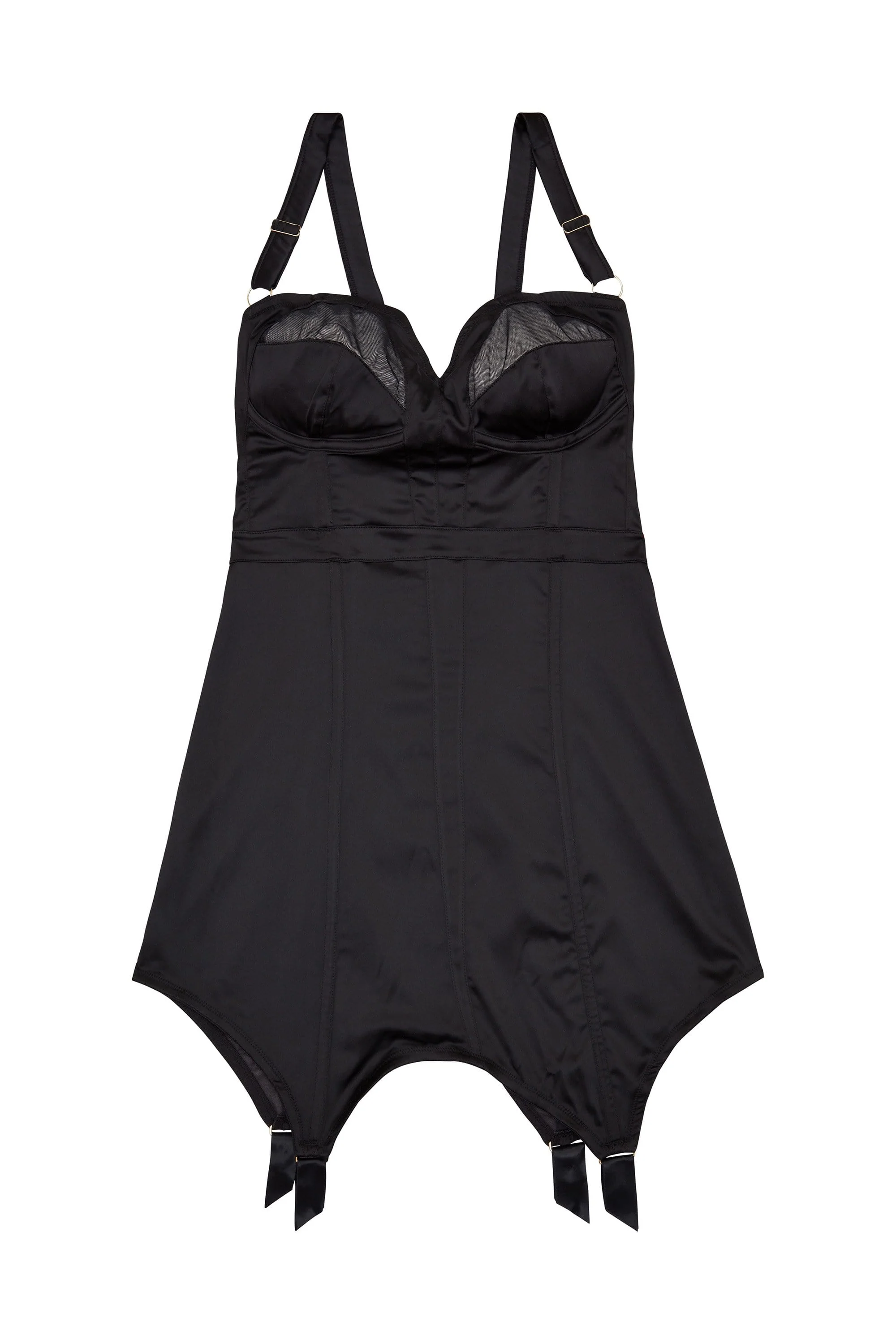 Marnie Retro Girdle Dress Black - Image 4