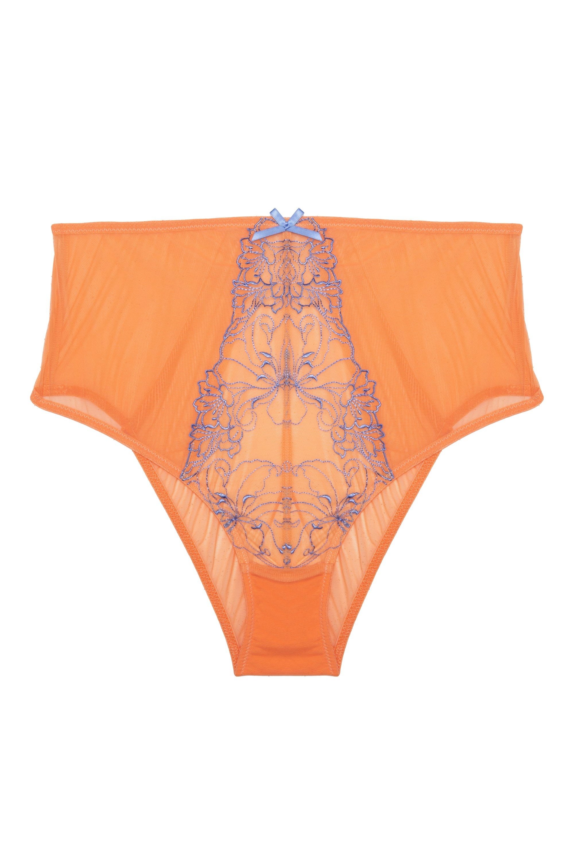 Palm Bay Coral Embroidery High Waist Brief - Image 8
