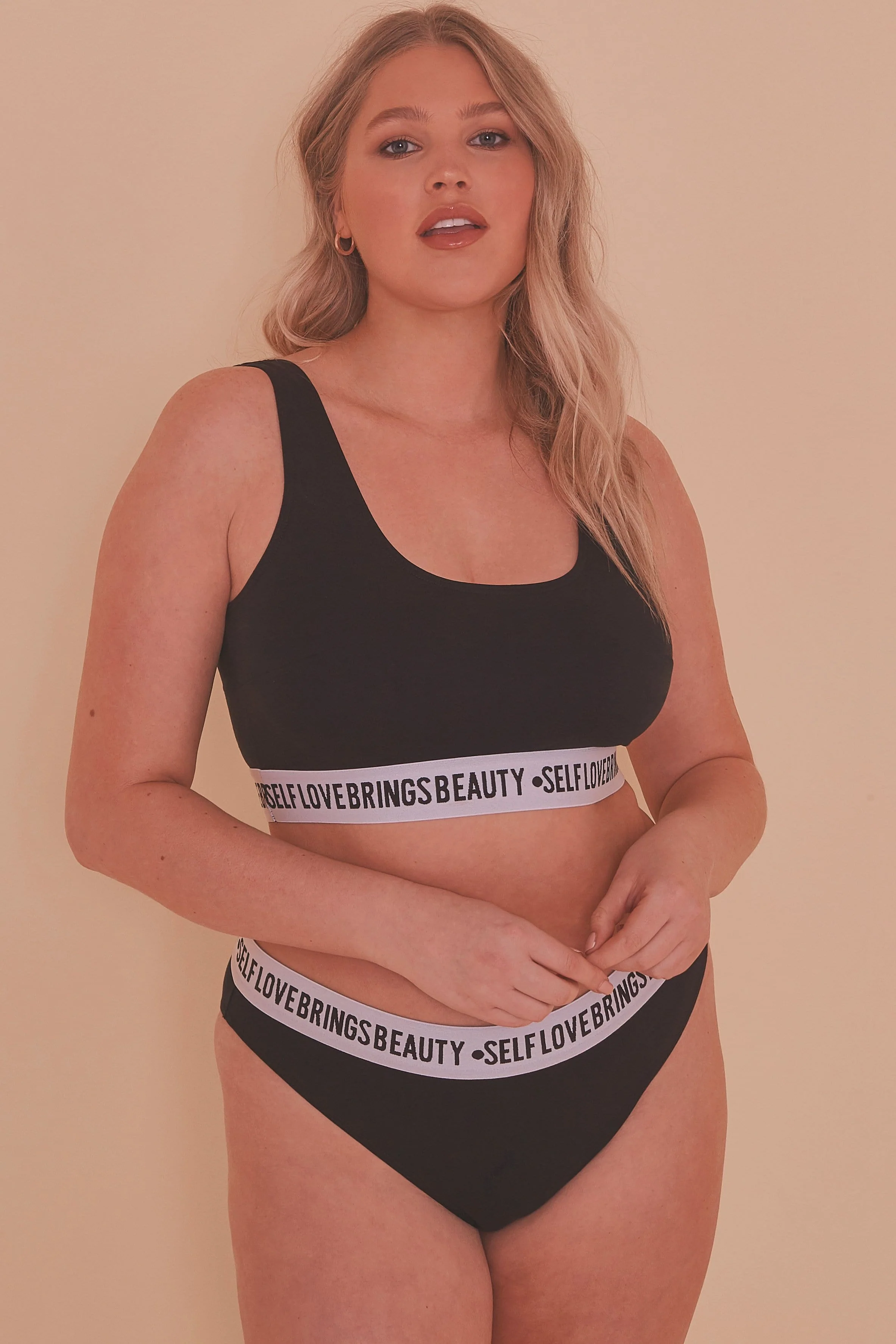 Felicity Hayward Self Love Black Crop Top Curve - Image 3