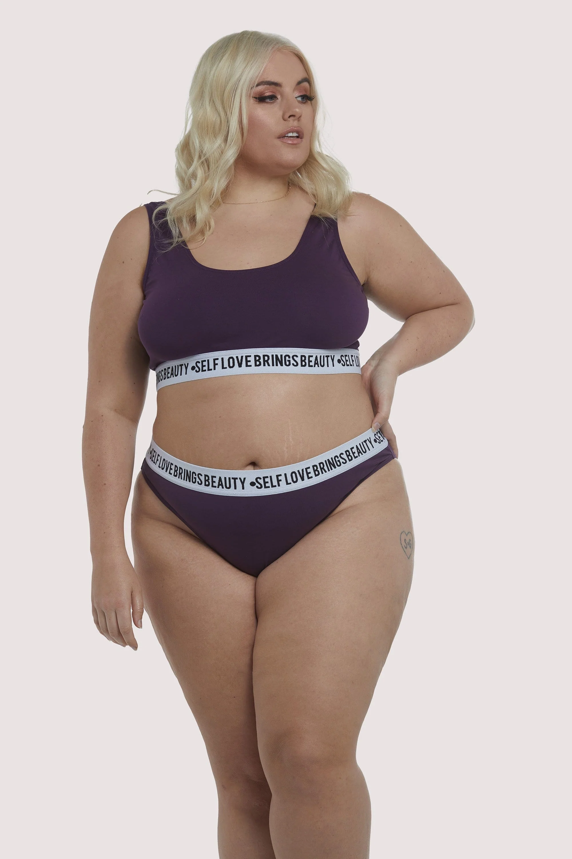 Felicity Hayward Self Love Purple Curve Brief - Image 2