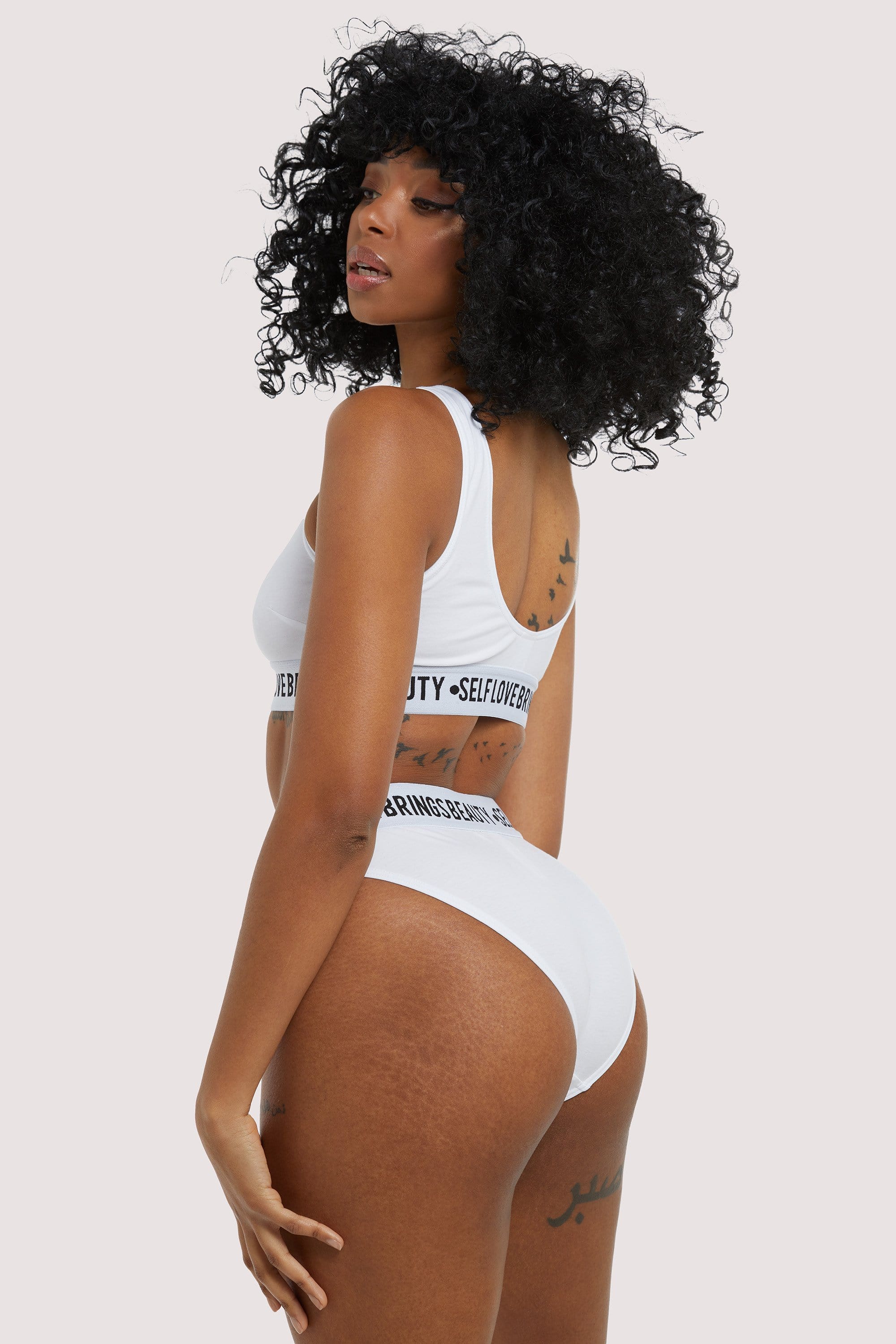 Self Love White Crop top - Image 2