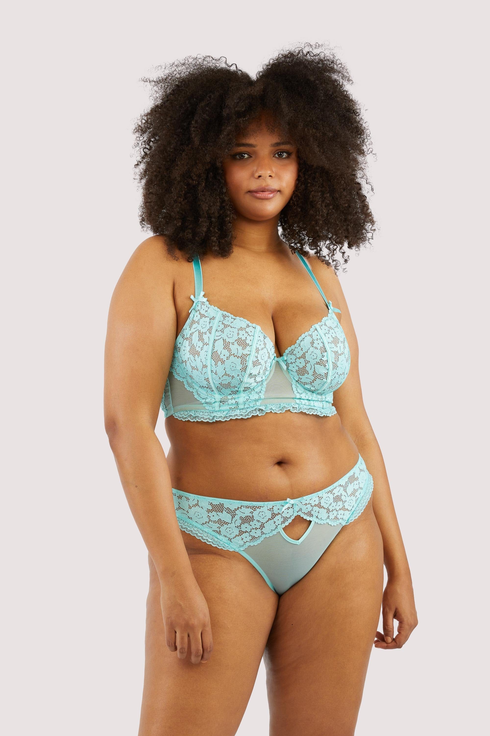Vega Aqua Lace And Frill Briefs - Image 4