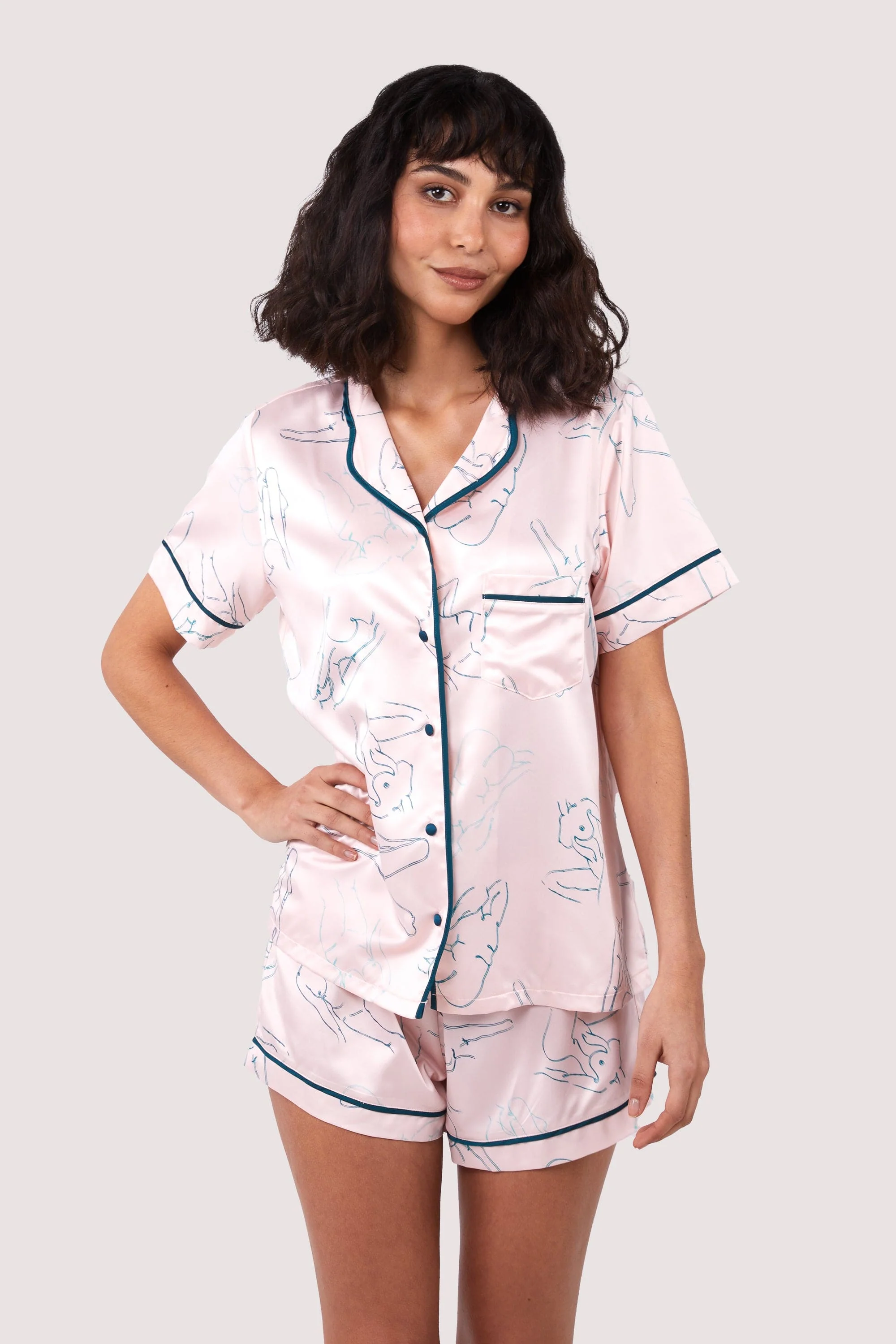 Venus Printed Pyjama Top & Bottom - Image 10