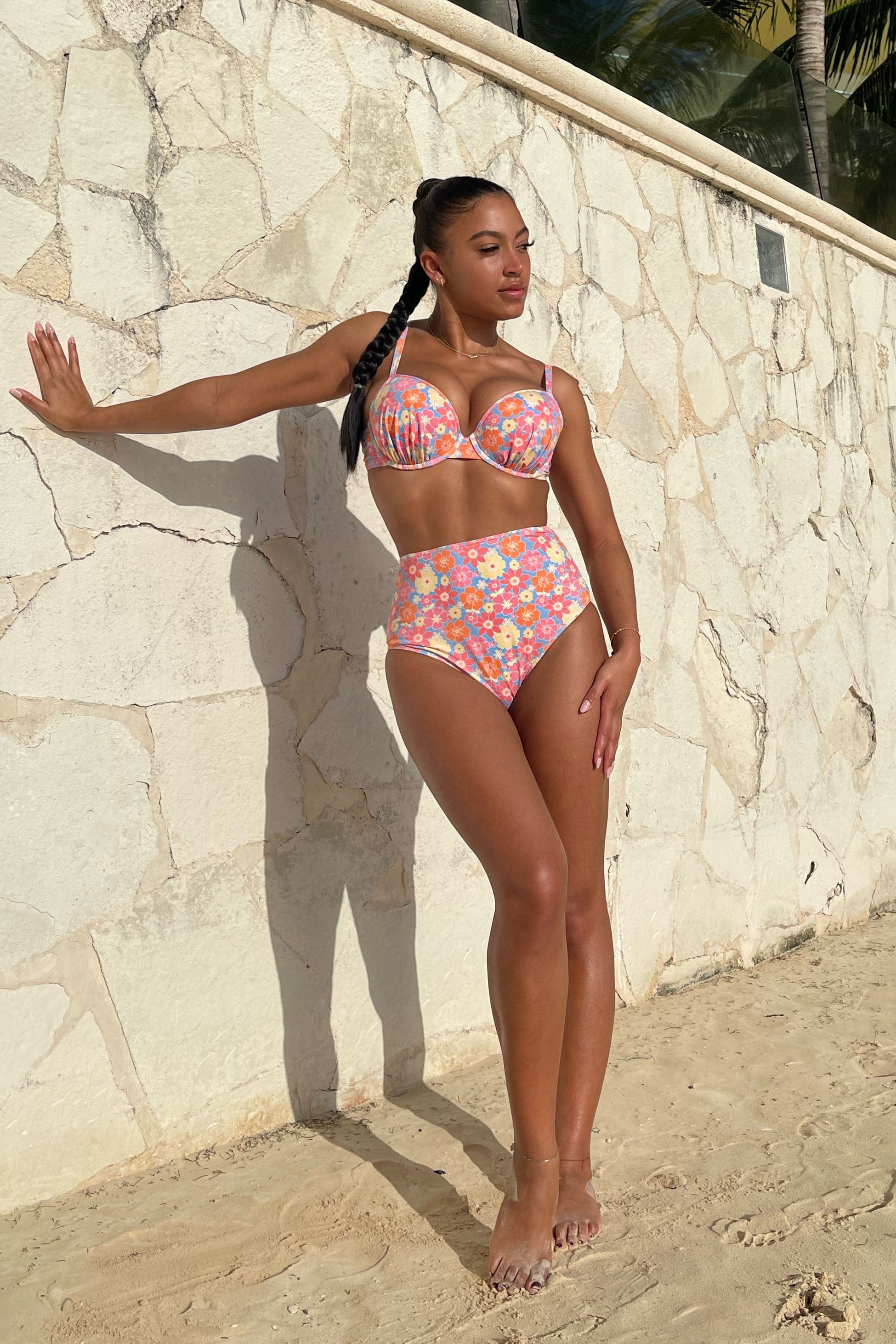 Floral Plunge Bikini Top Fuller Bust Exclusive - Image 9