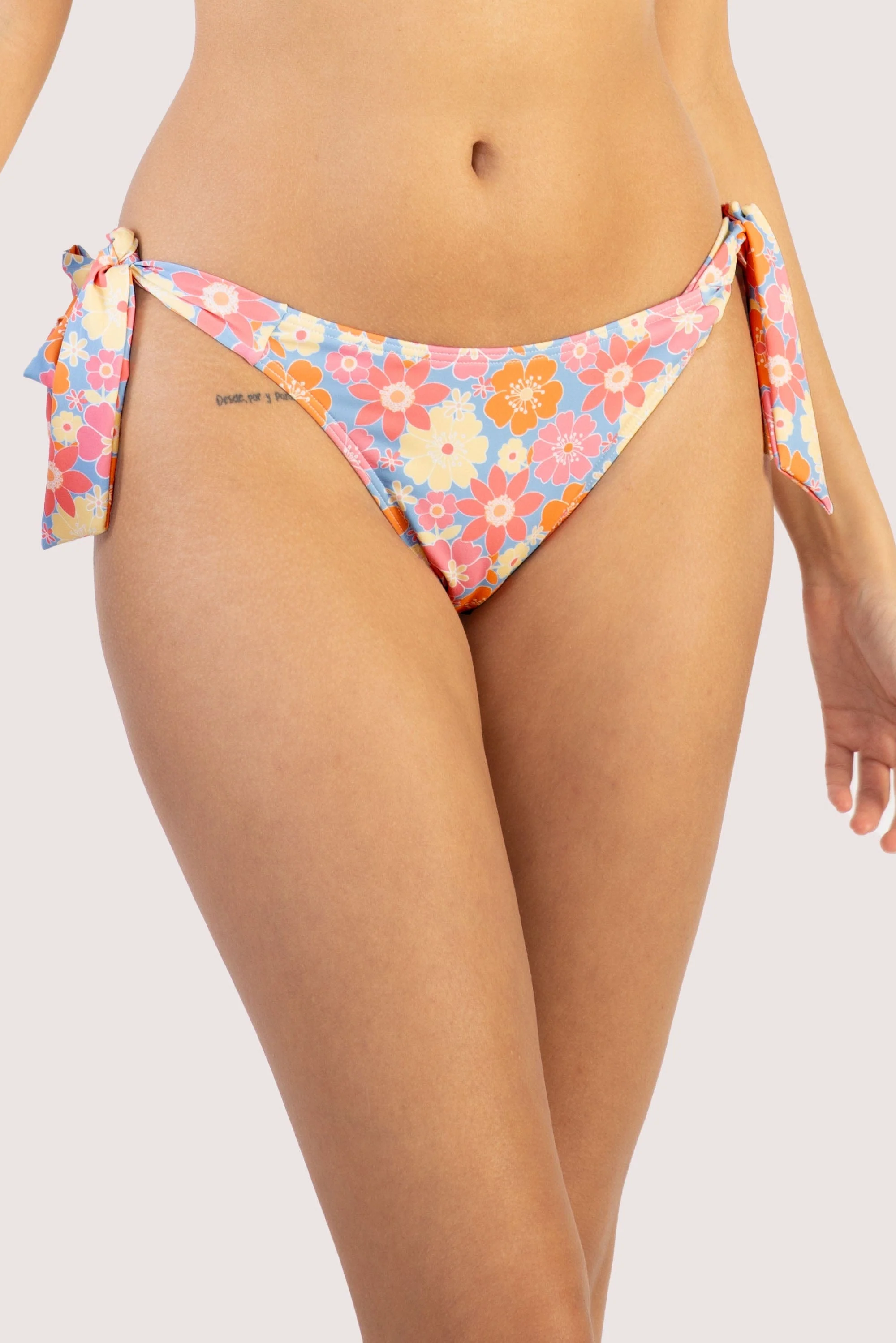 Floral Tie Side Bikini Bottom - Image 4