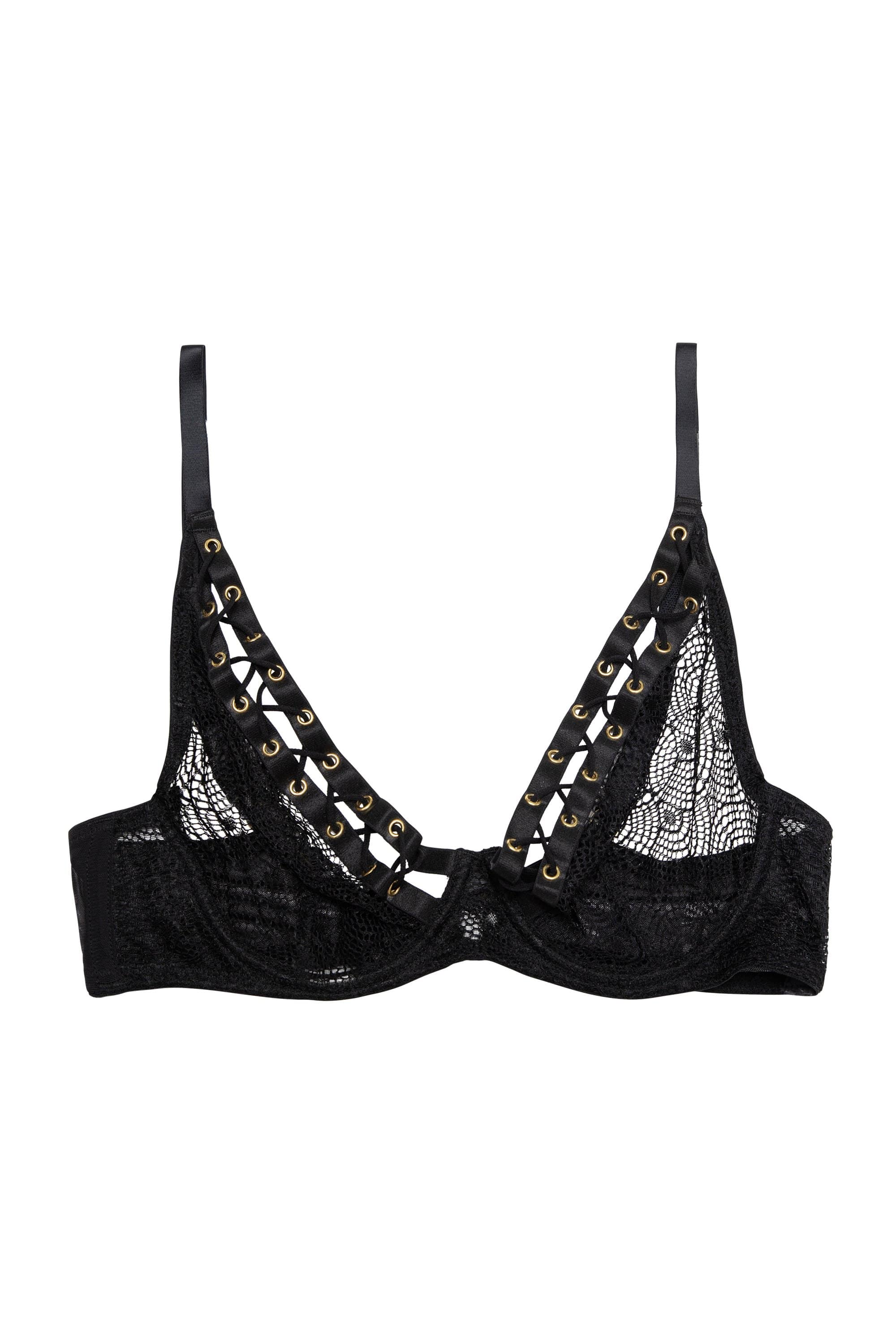 Florence Black Lattice Bra - Image 7