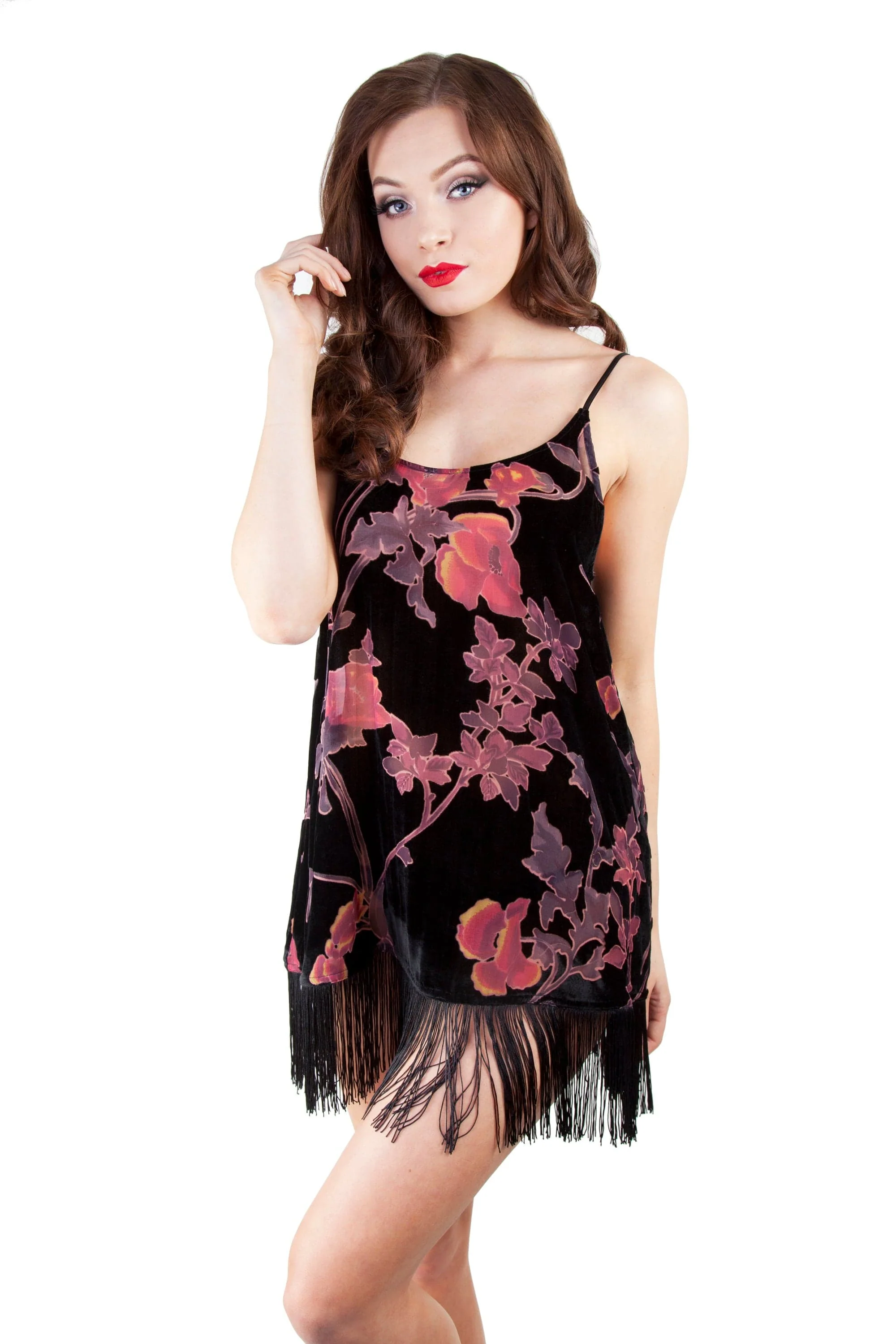 Francois Black Deco Devore Chemise - Image 2