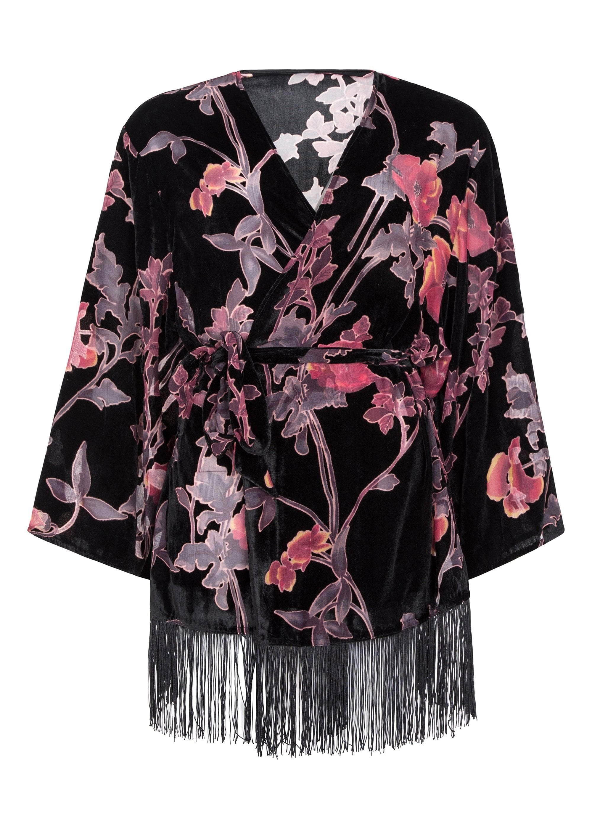 Francois Black Deco Devore Robe Curve - Image 2