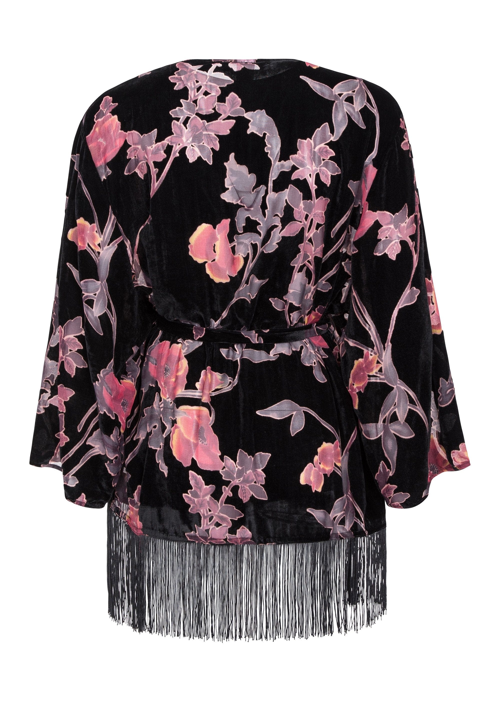Francois Black Deco Devore Robe Curve - Image 3