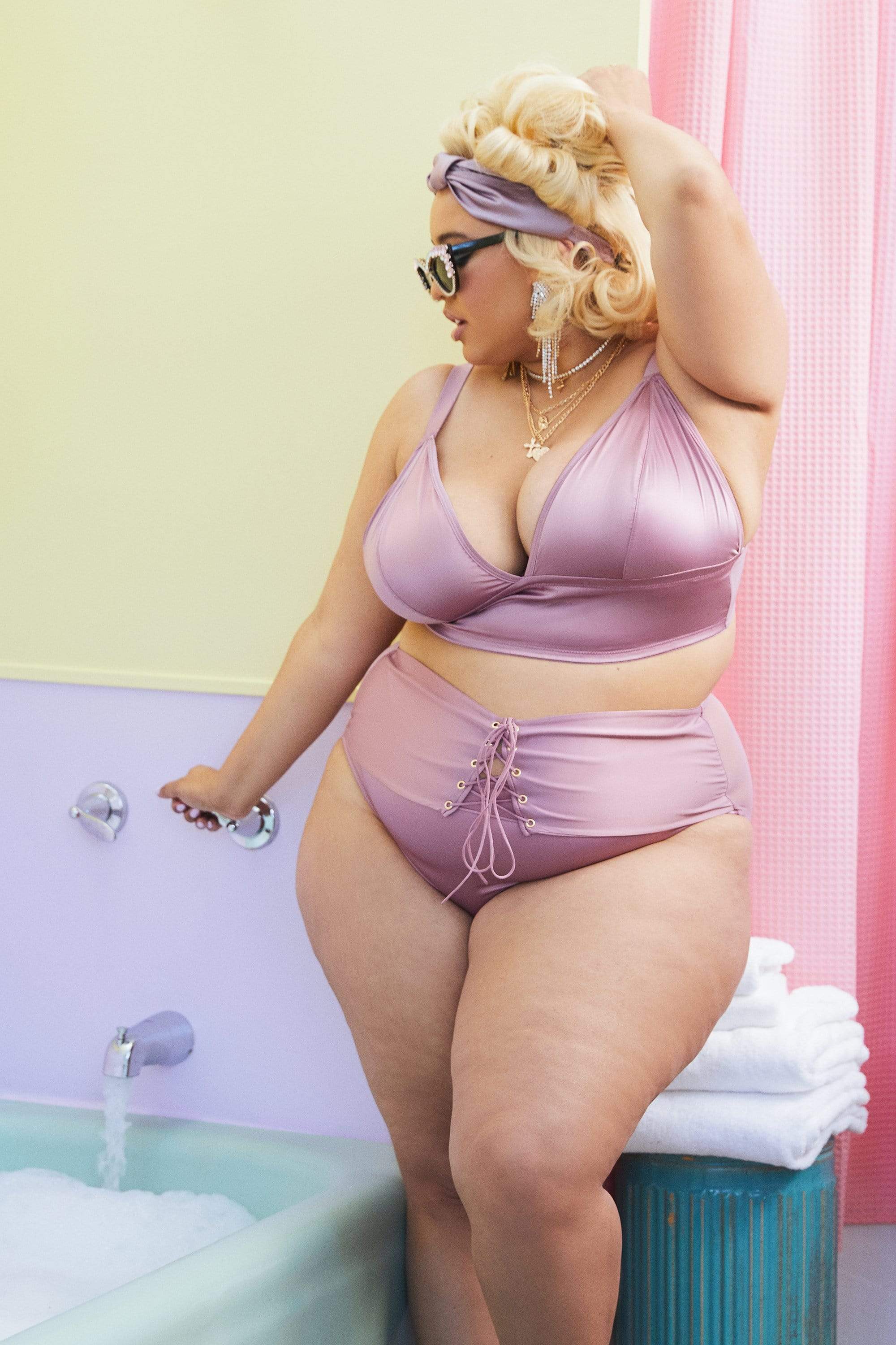 Eagan Blush Satin Bralette - Image 6
