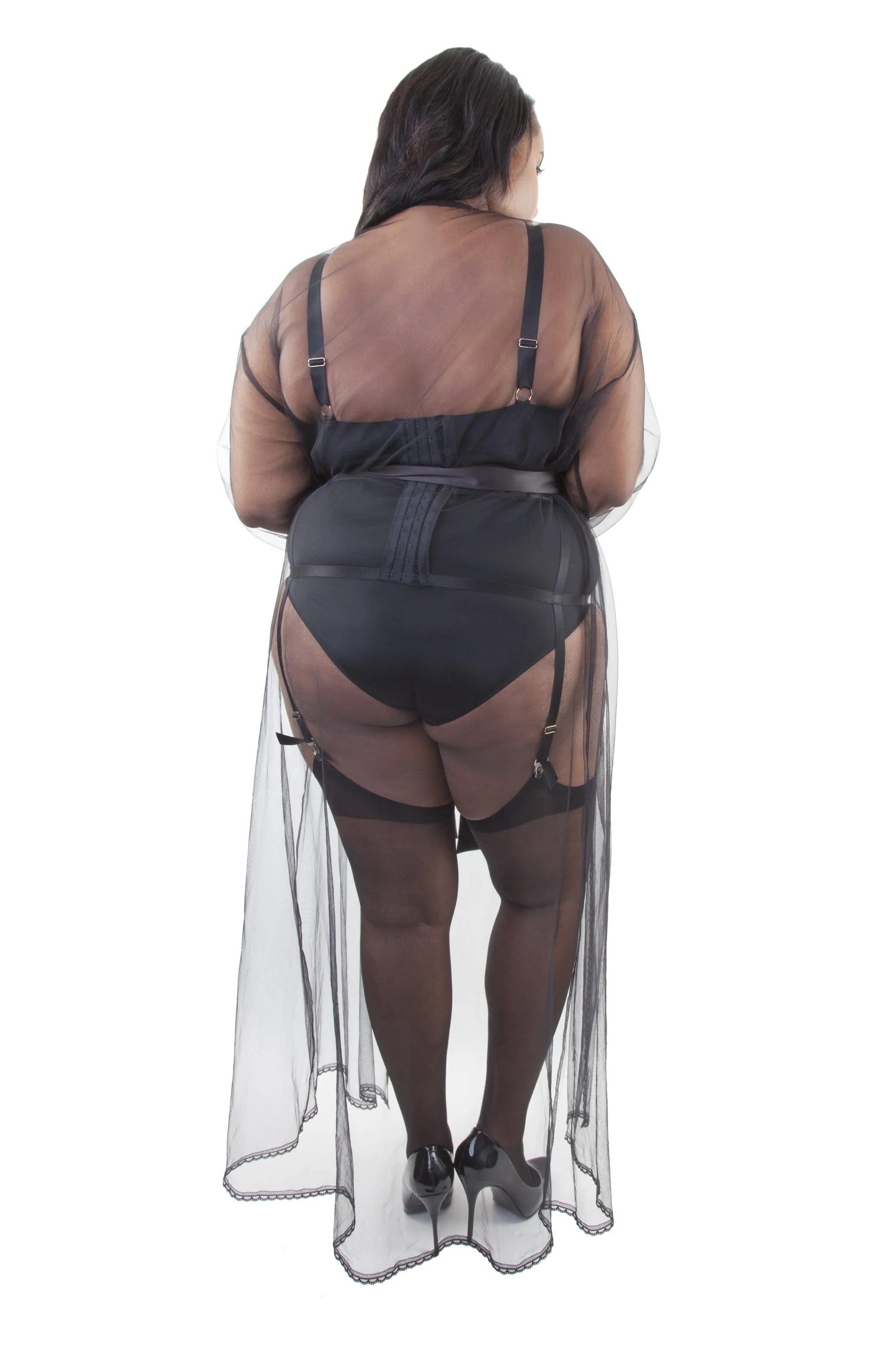 Betty Sheer Tulle Robe - Image 4