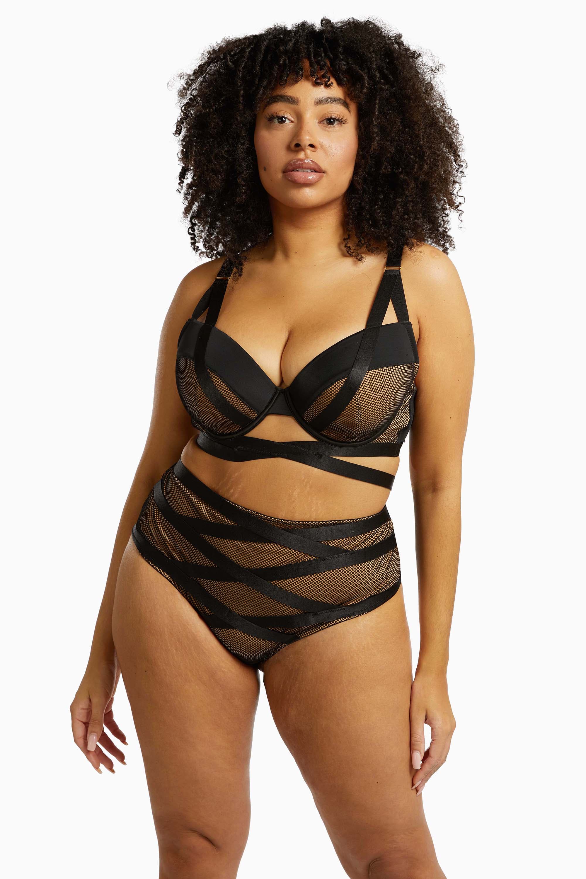 Brooklyn Fishnet Strappy Bra - Image 4
