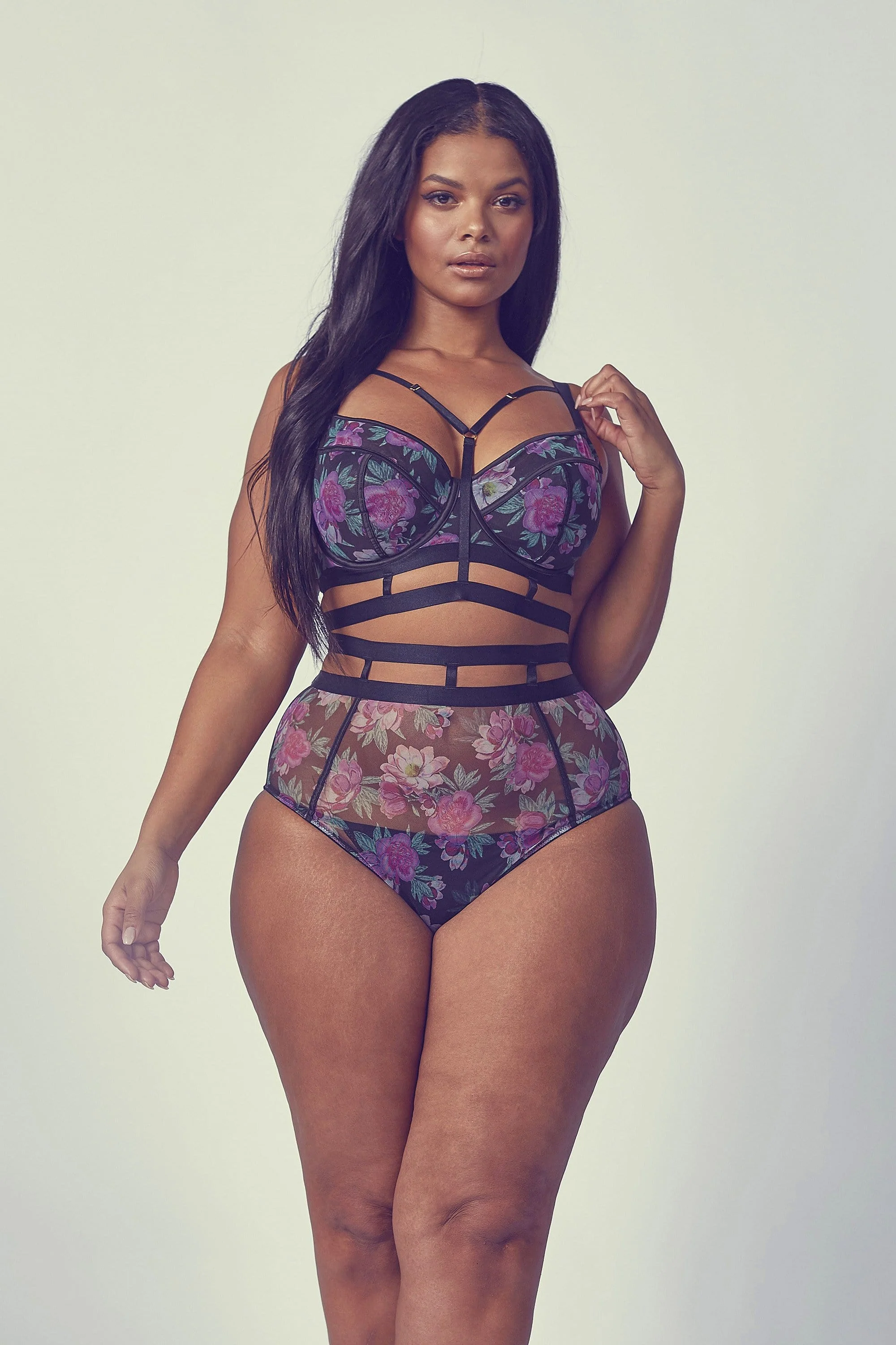 Nemi Floral Strappy Bra - Image 2