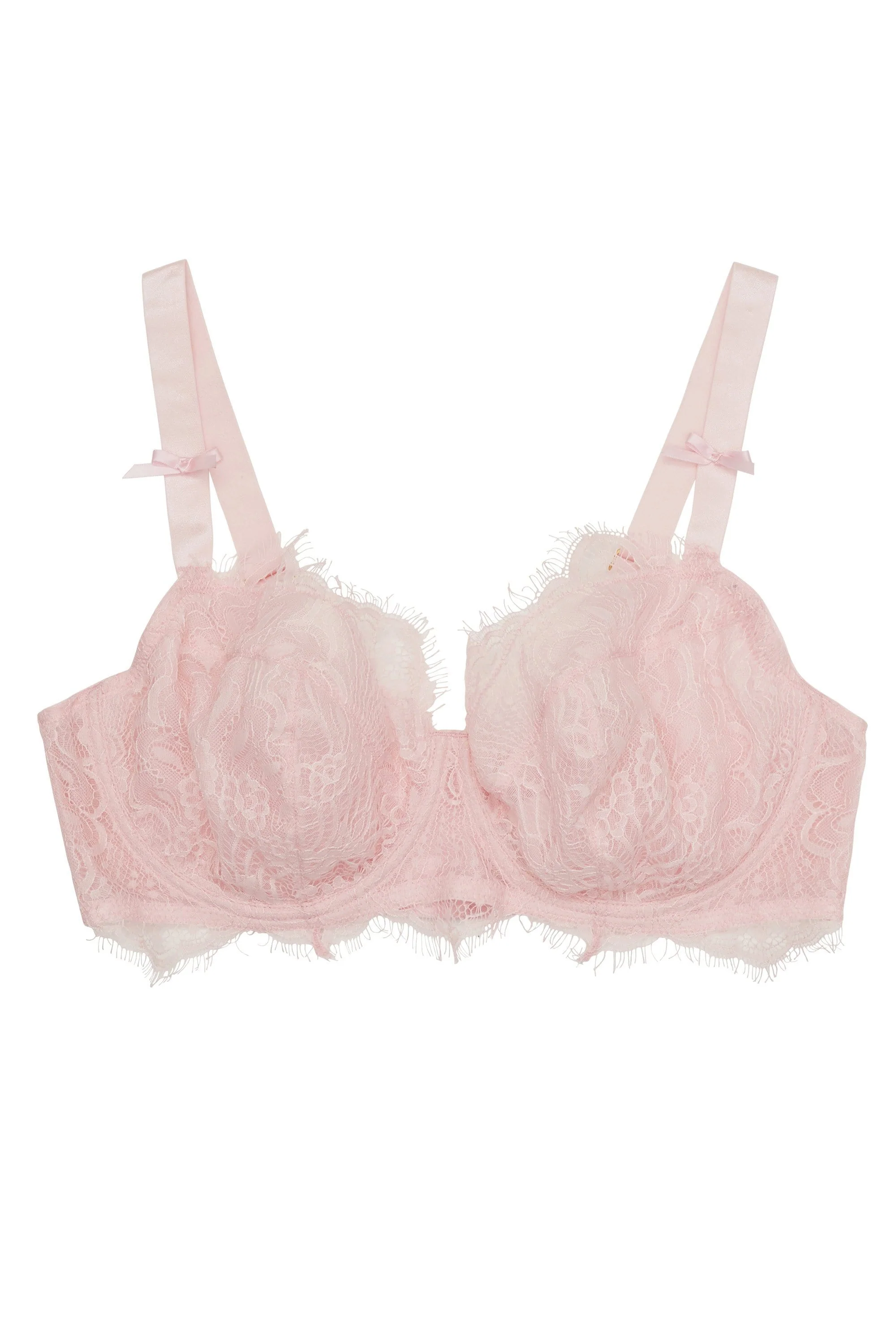 Holly Blush Pink Mesh & Lace Bra - Image 2