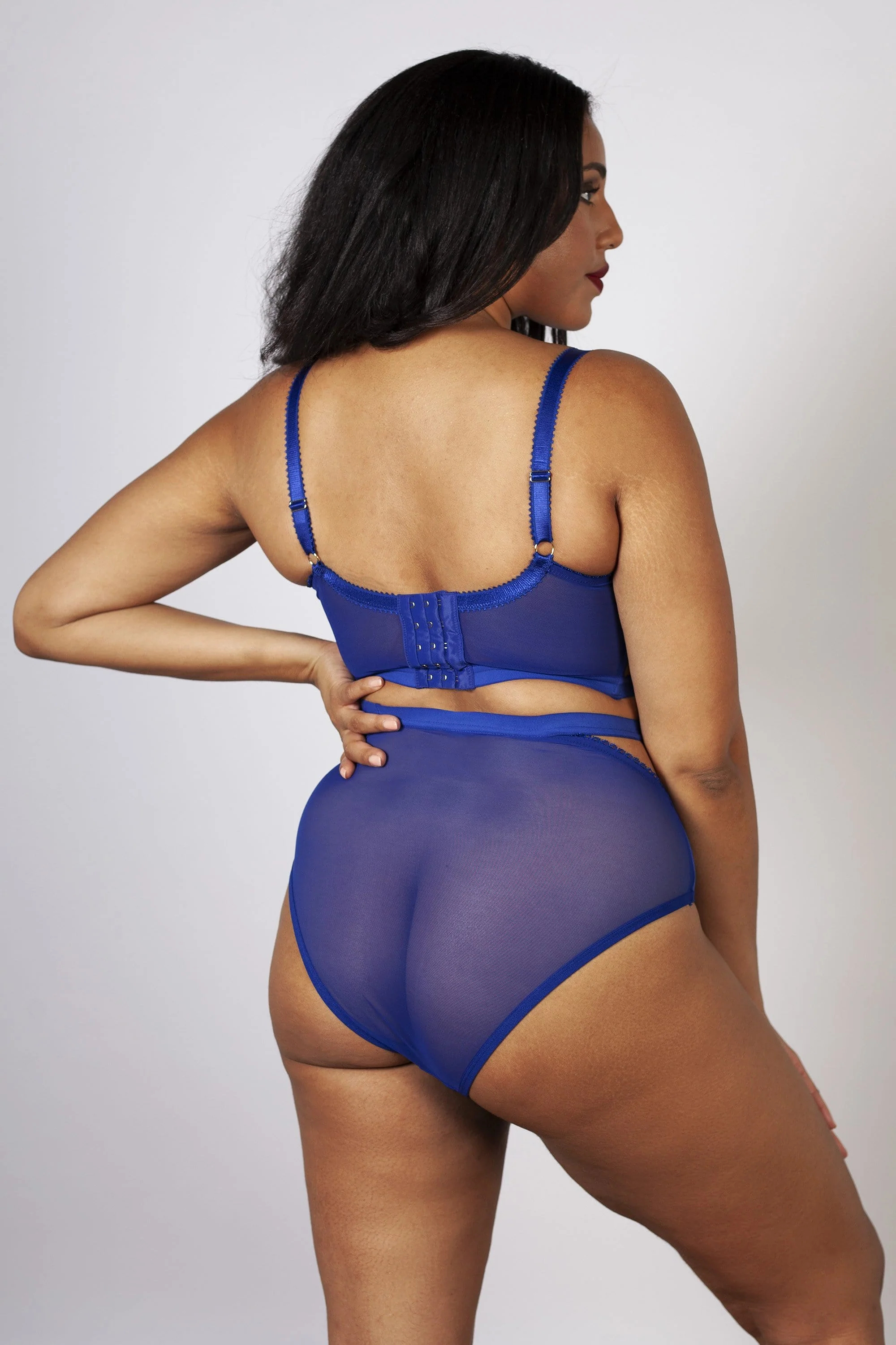 Gabi Fresh Harper Mesh Cut Out Bra Blue B - K - Image 4