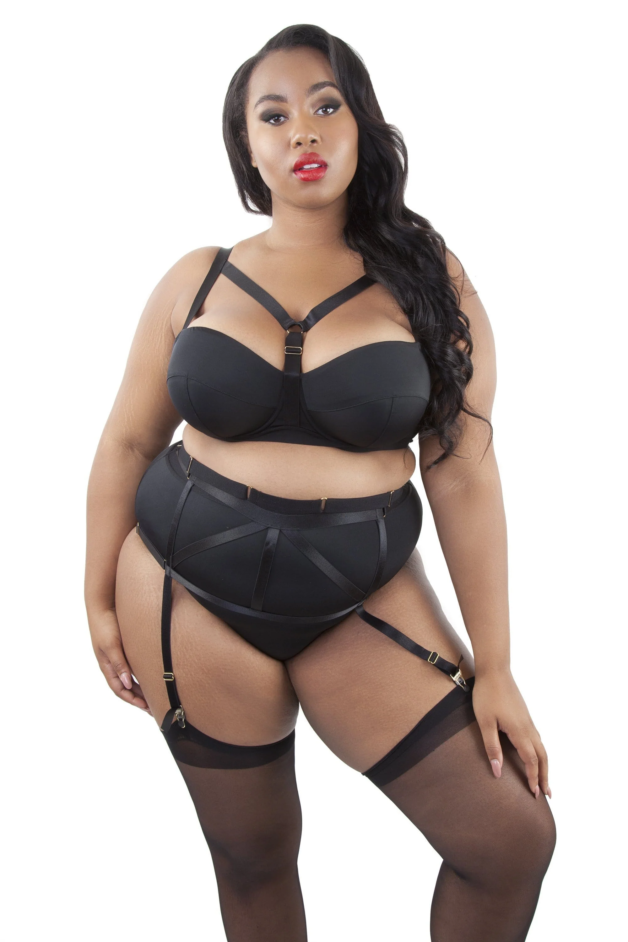 On The Rocks Strappy Suspender Belt - Image 2