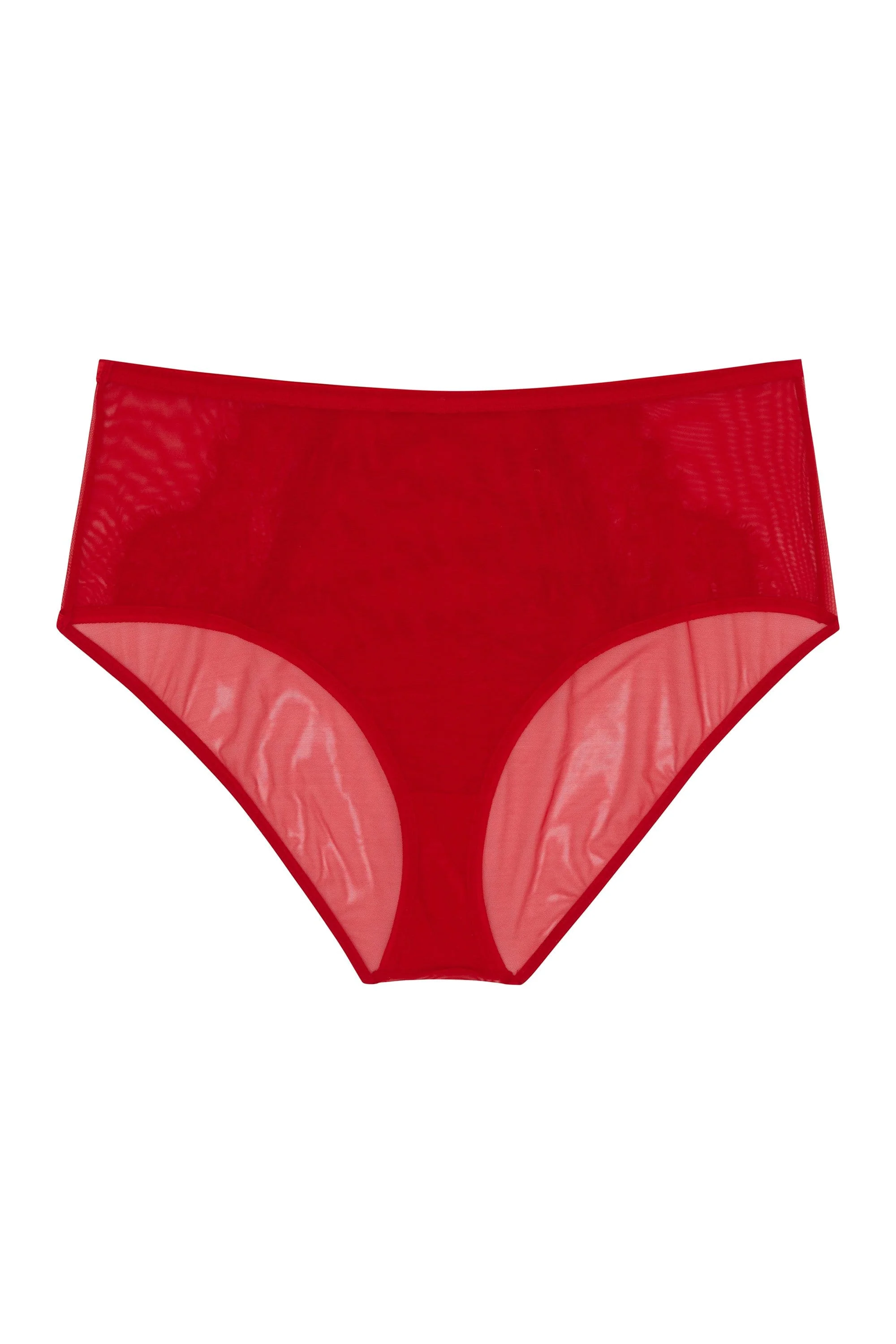 Kylie Red Lace Up High Waist Knicker - Image 7