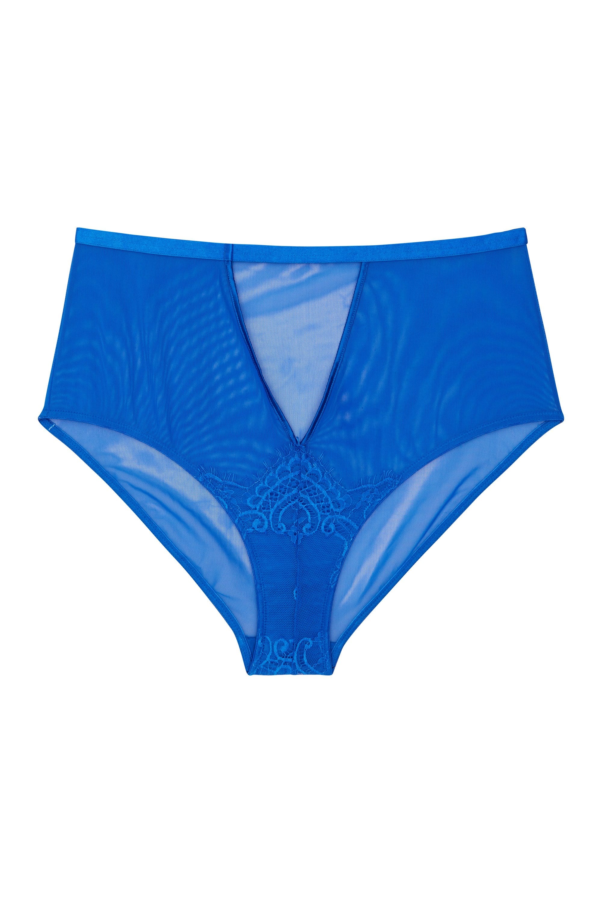 Lyla Strappy Cobalt High Waist Knicker - Image 6