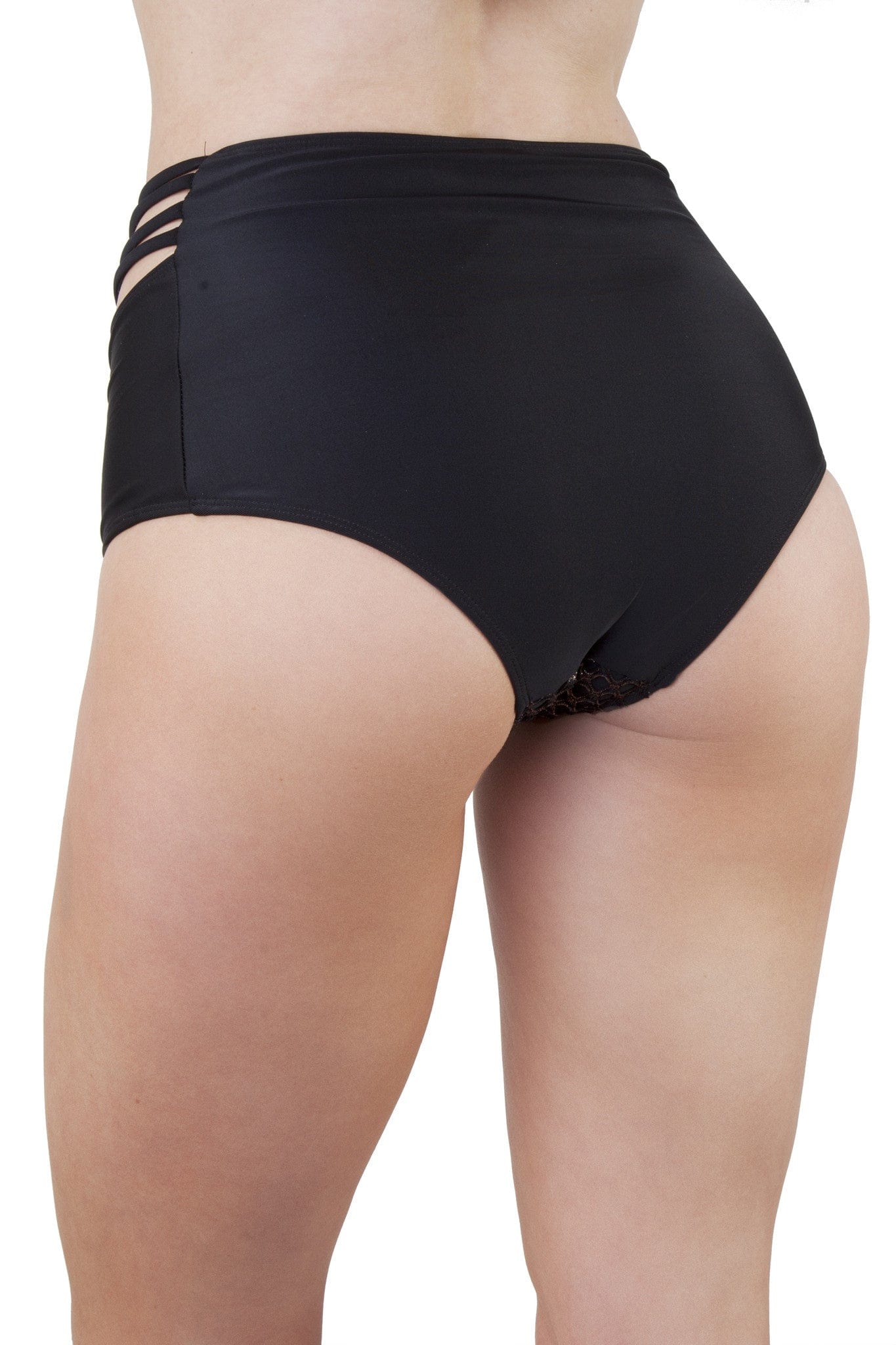 Peek & Beau Gold Fishnet High Waist Brief - Image 2