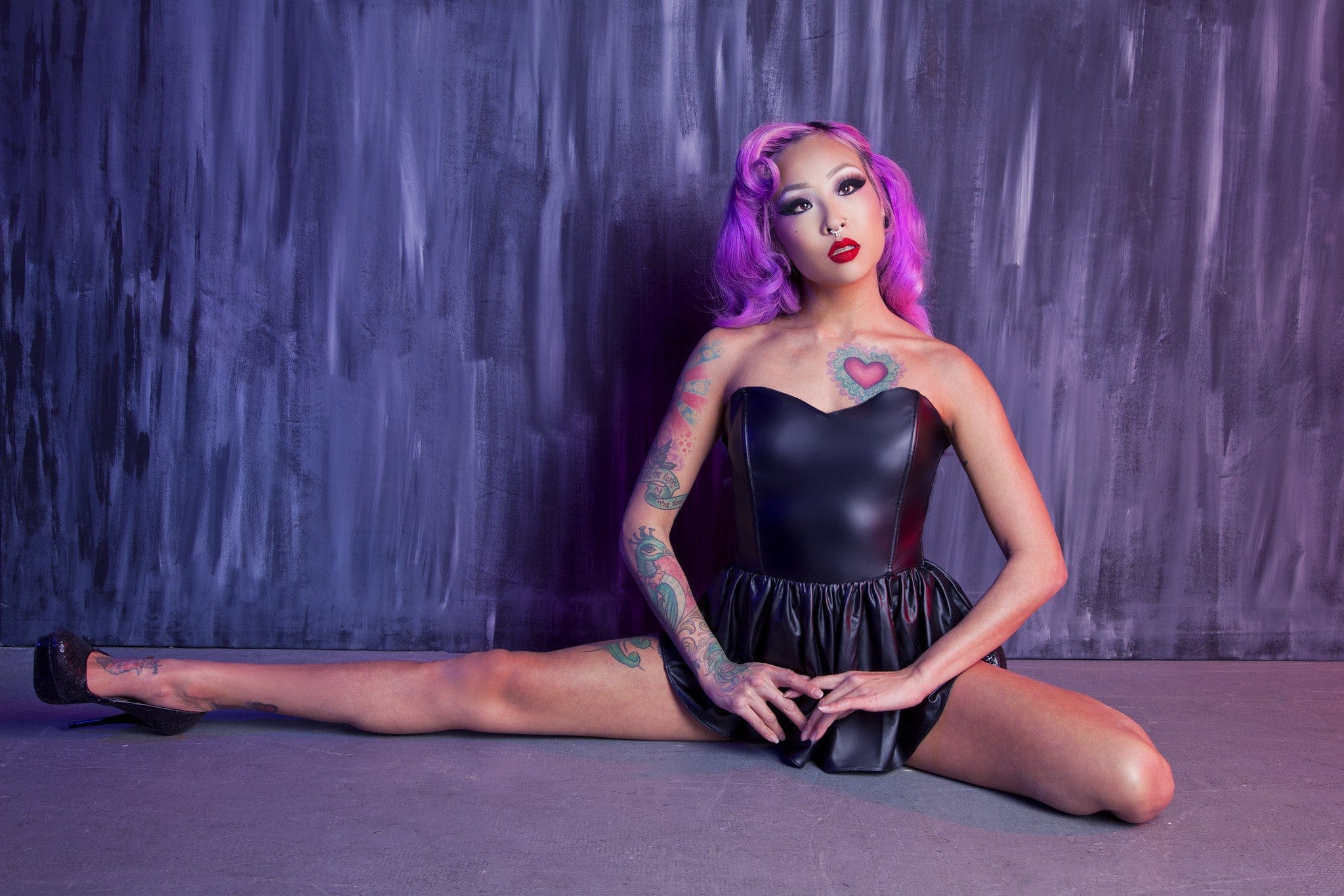Peek & Beau - Grace Leatherette Bodice Teddy - Image 3