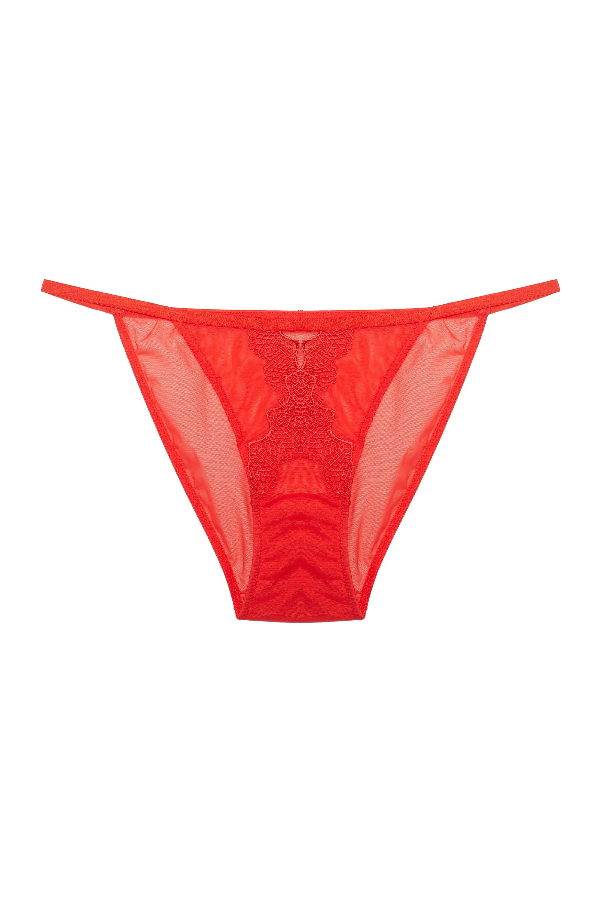 Grace Red Lace Trim Brief - Image 4