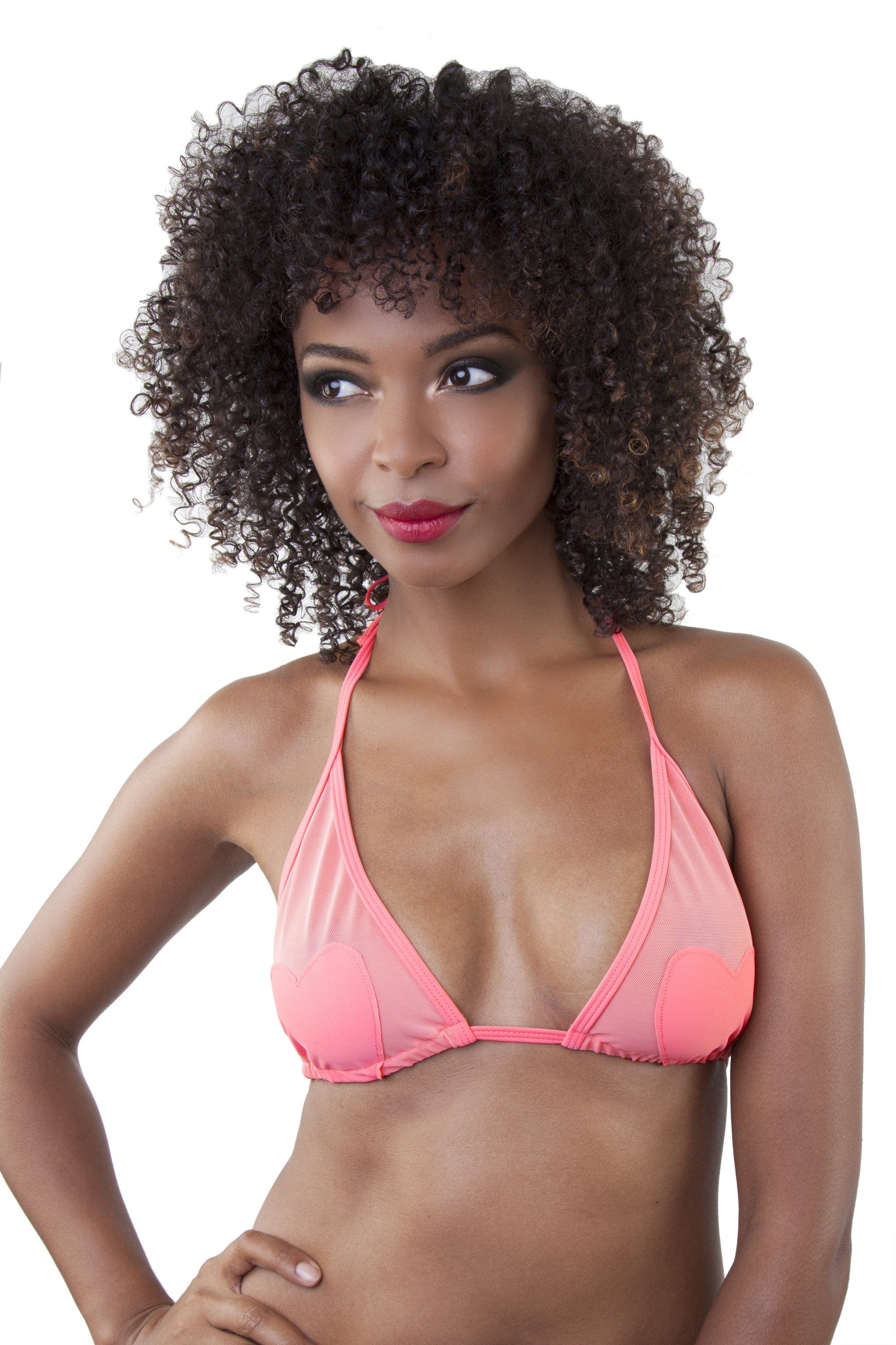Peek & Beau Grapefruit/Watermelon Heart Bikini Top - Image 2