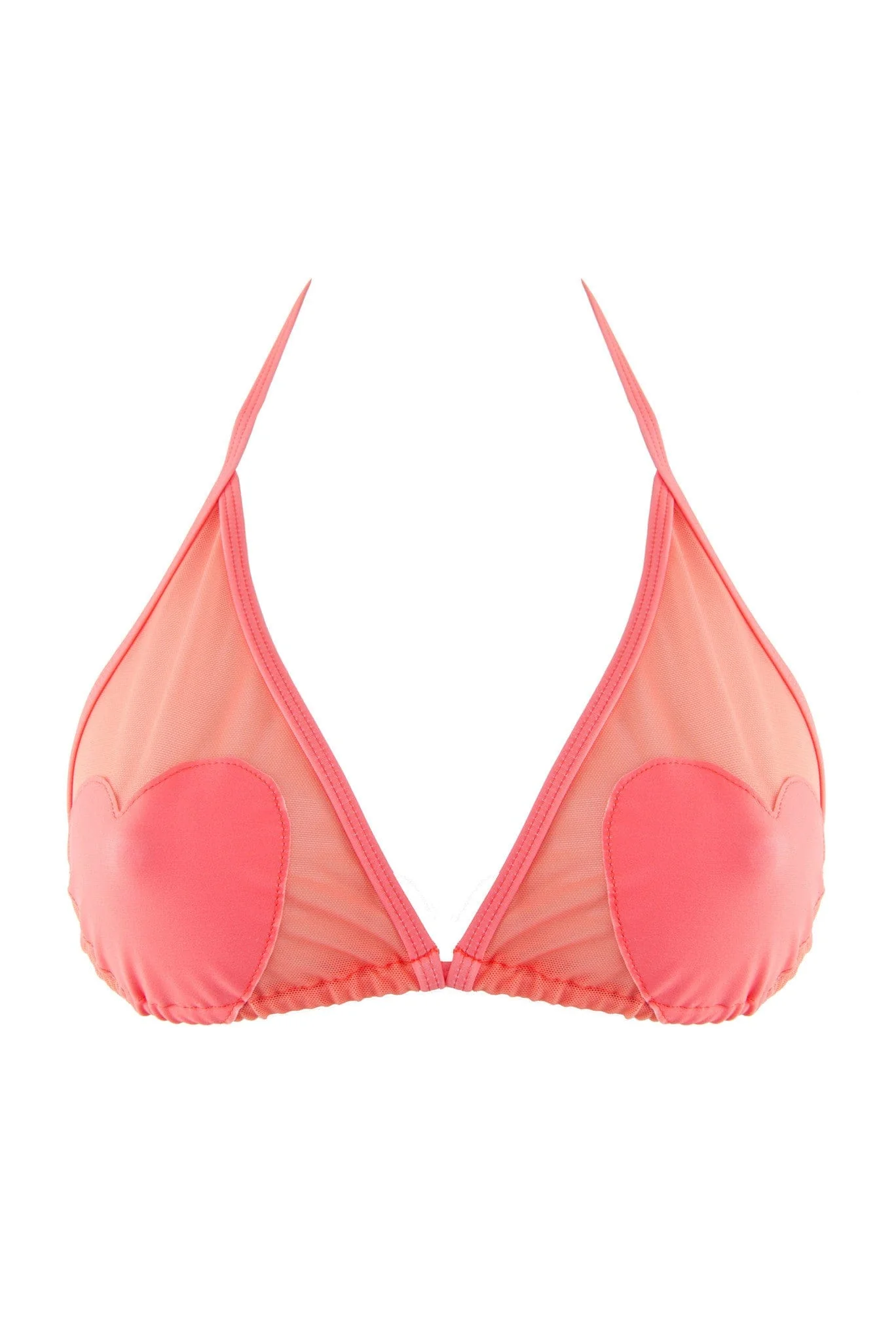 Peek & Beau Grapefruit/Watermelon Heart Bikini Top - Image 3