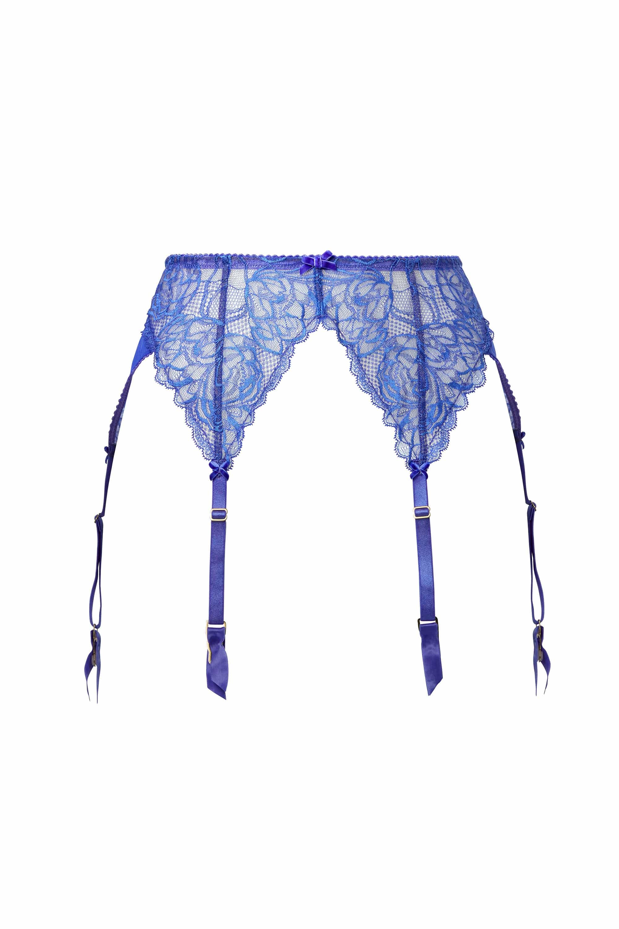 Gwendolline Blue Lace Suspender - Image 4