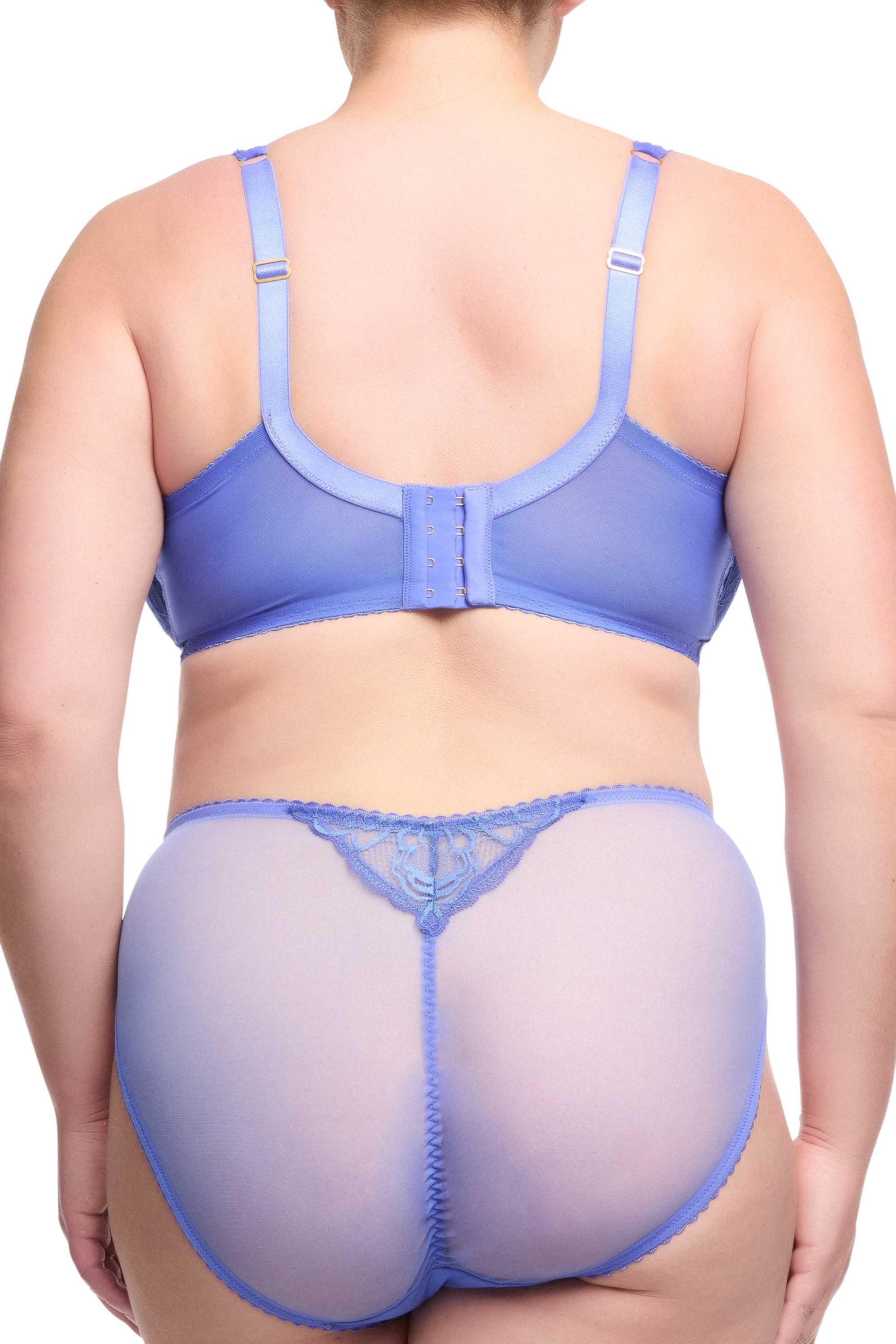 Gwendolline Blue Lace Underwire Curve Bra - Image 3