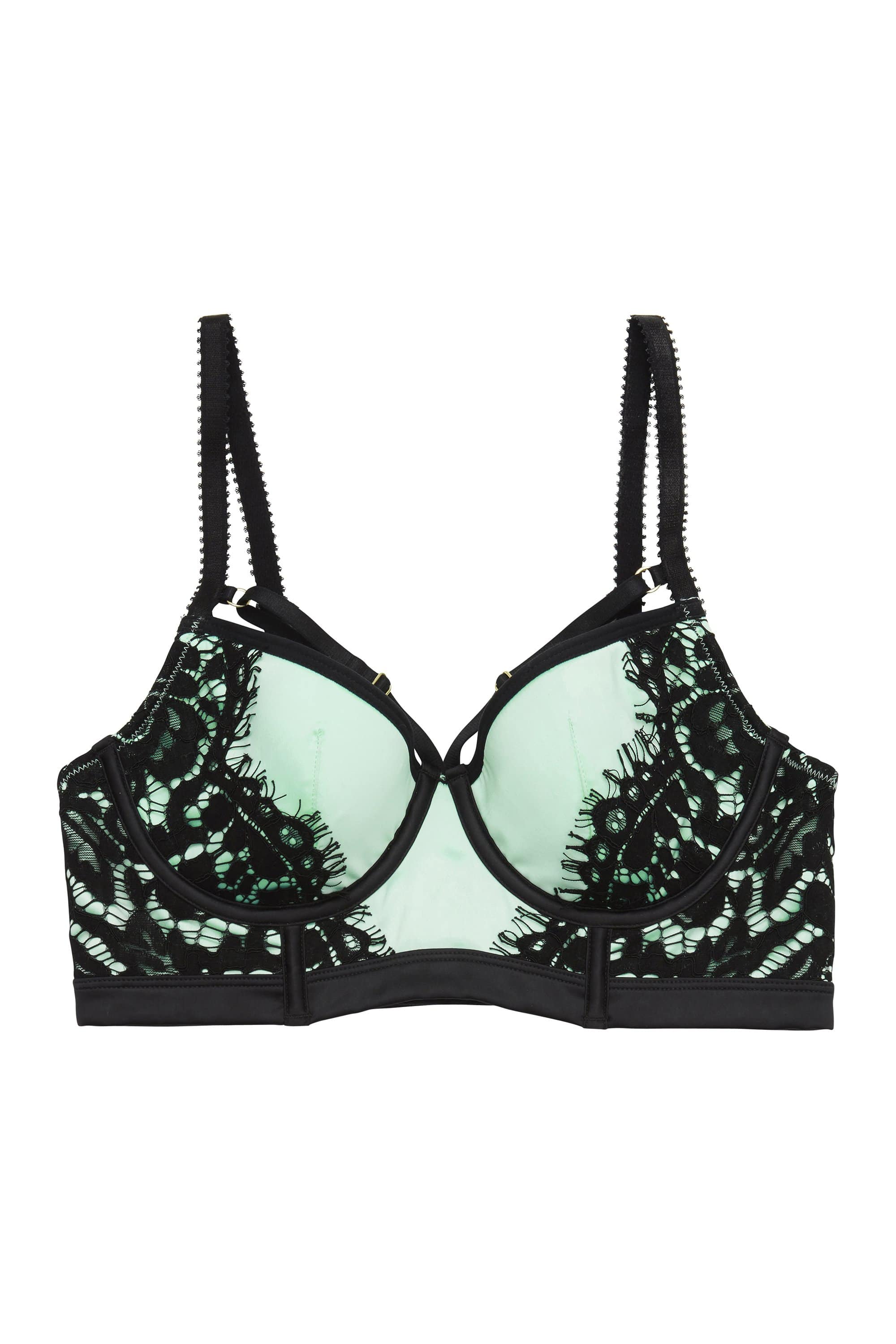Hedy Mint Curve Lace Bra - Image 2