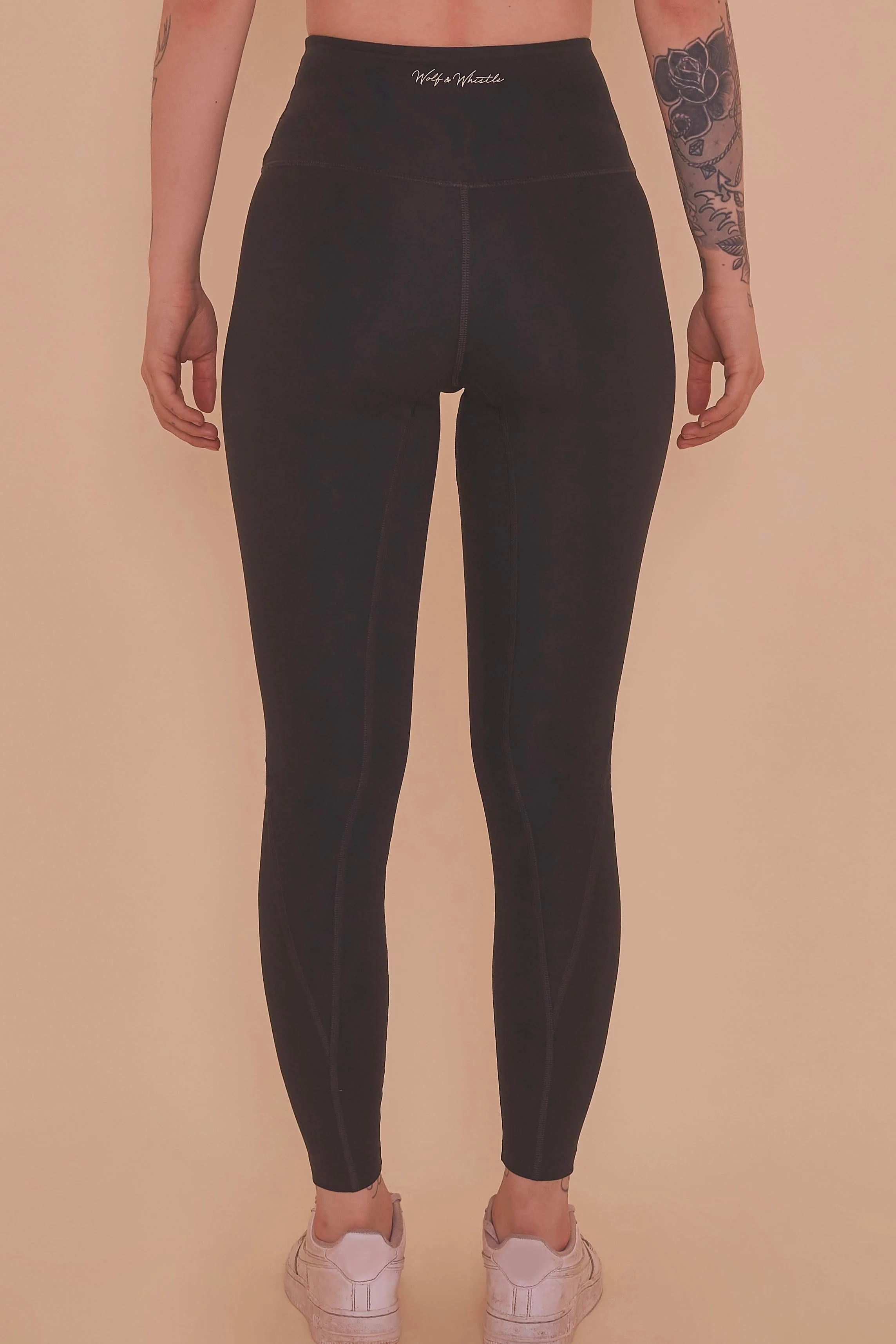 High Waist Leggings Black - Image 4